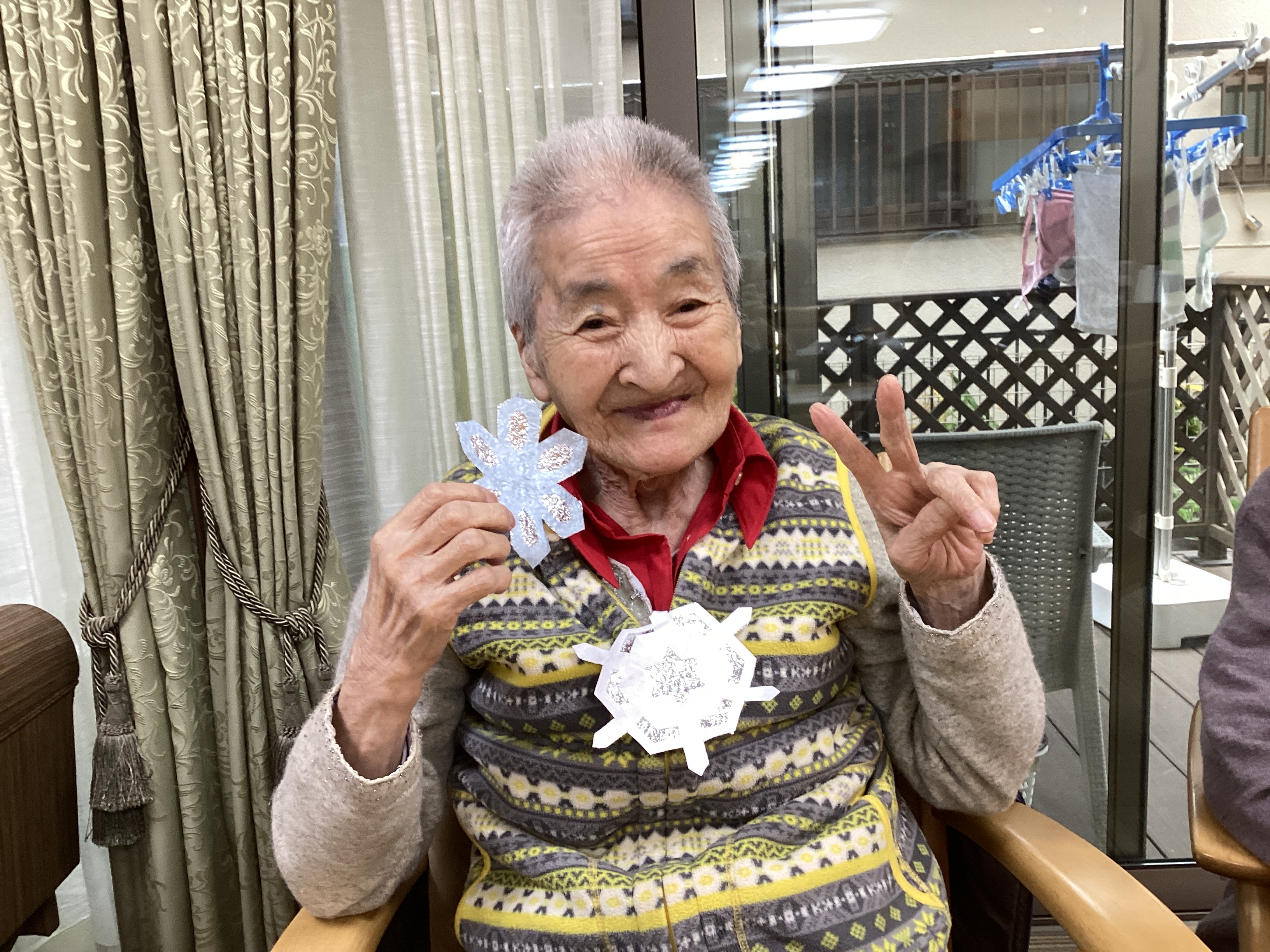 制作レク❄️~雪の結晶~