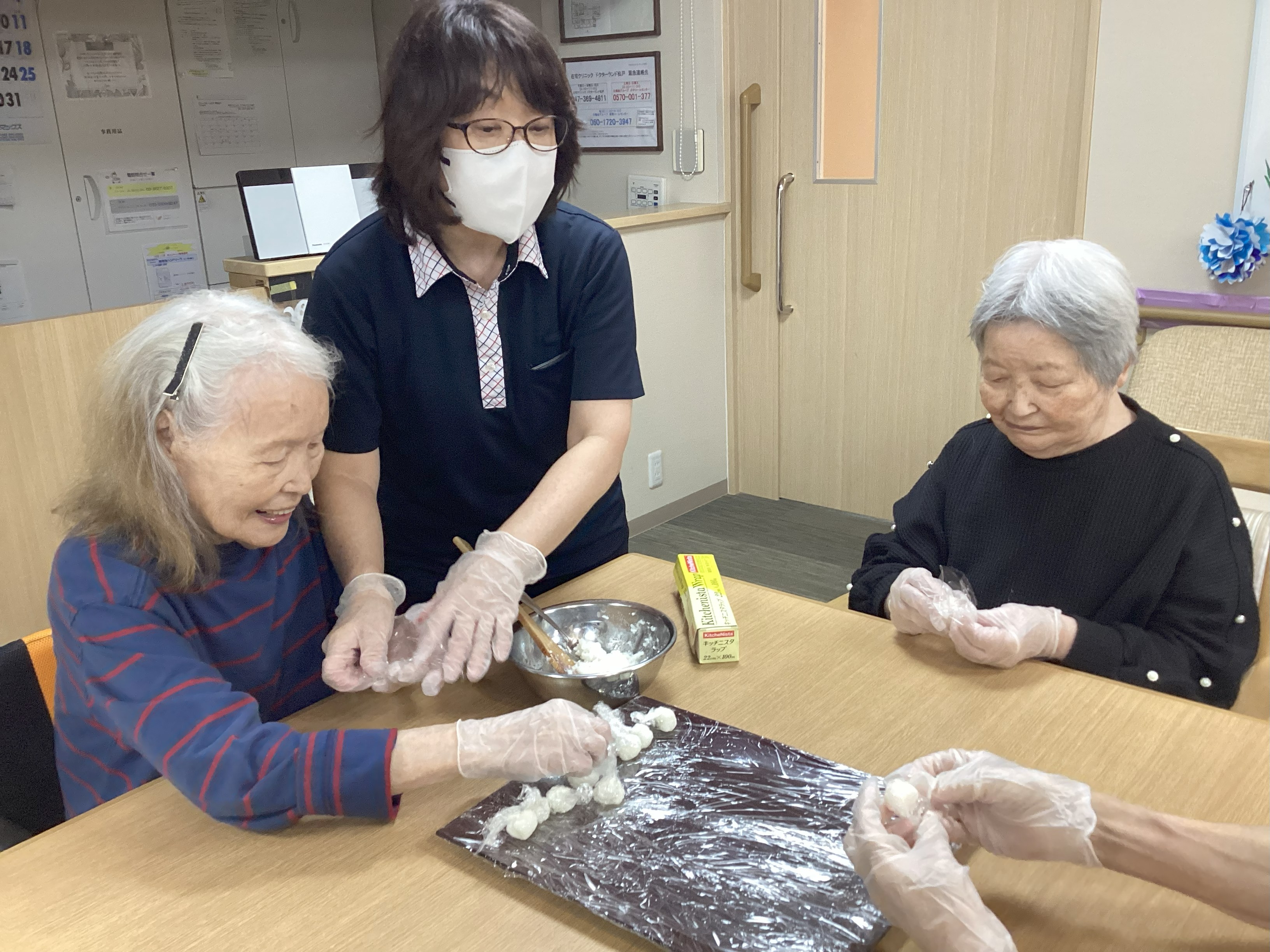 おはぎを作ってお月見です。💗
