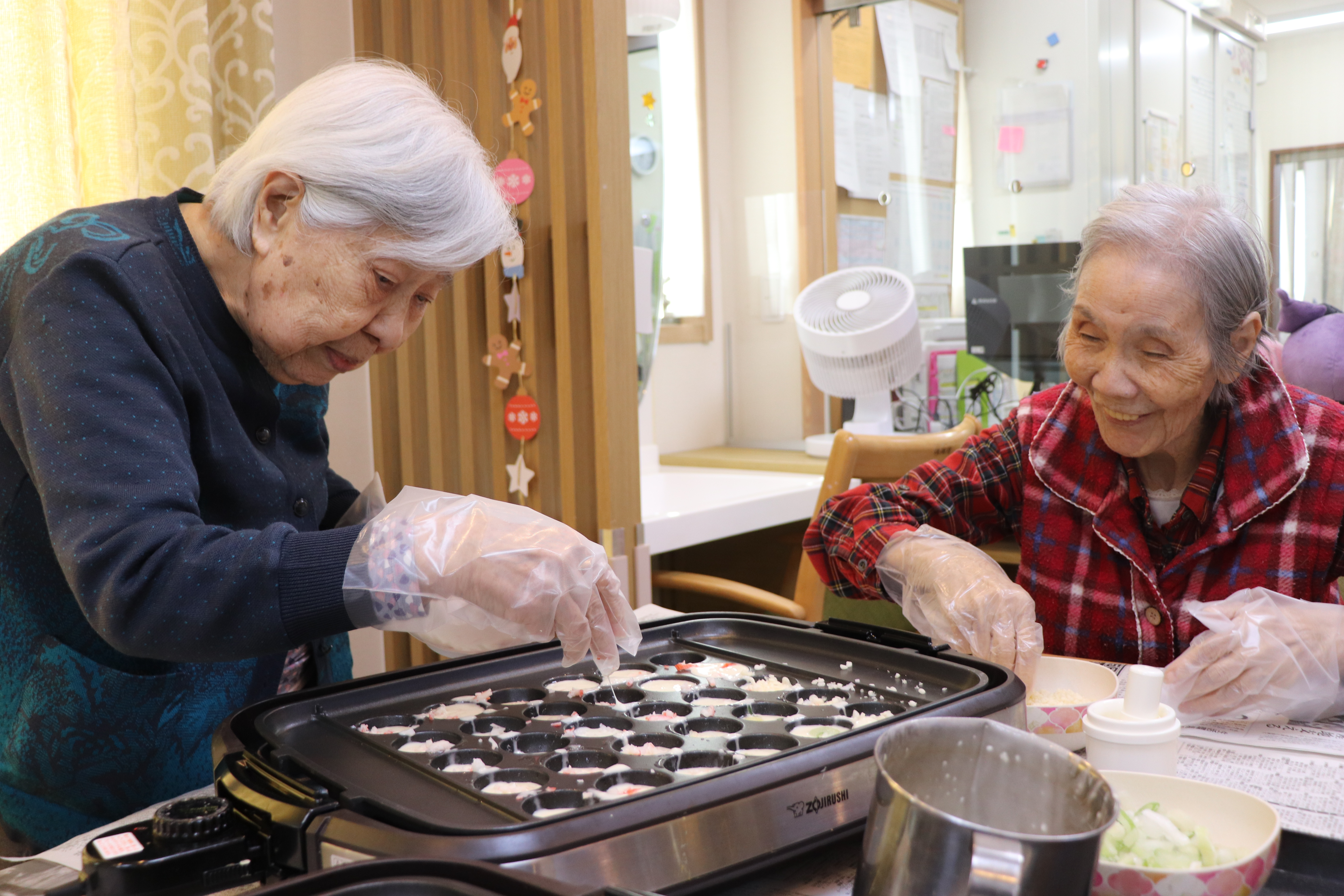 食レク【タコ焼き】たこ焼き作り♪♪
