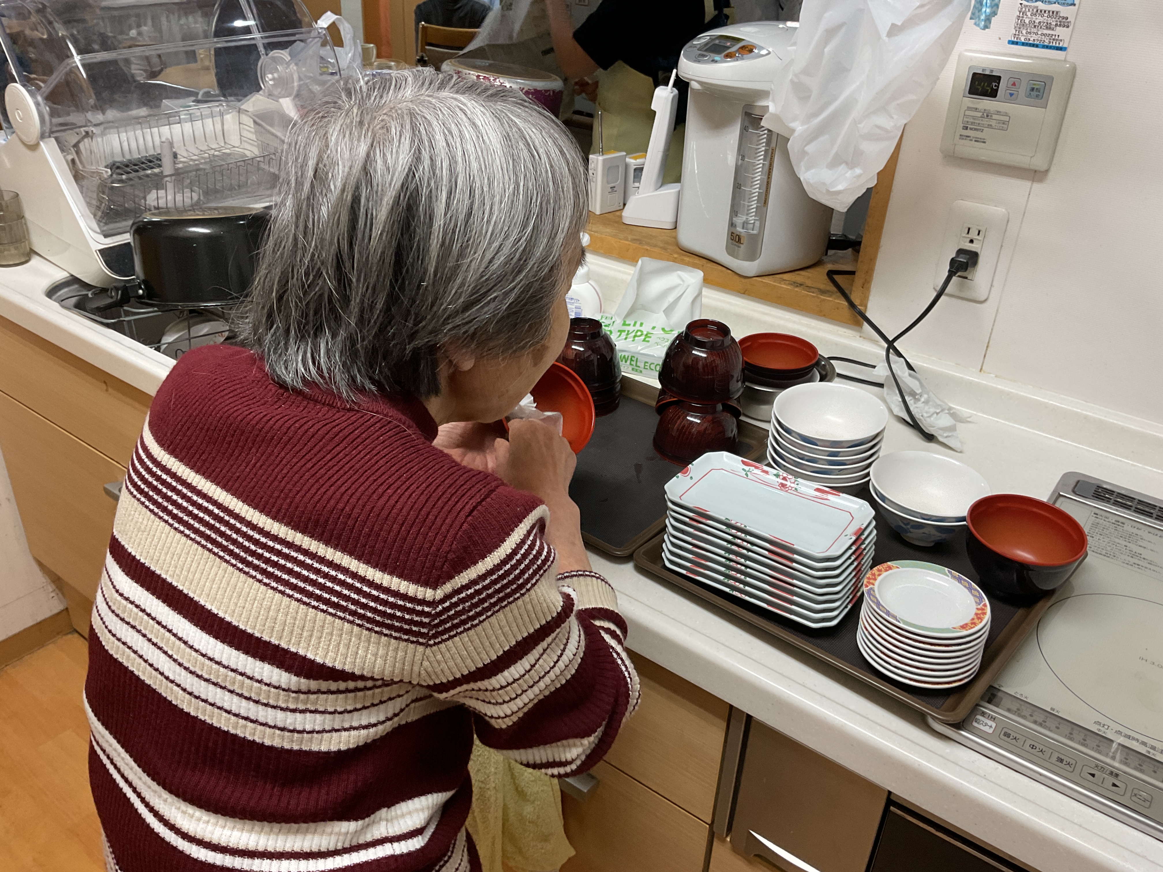 片付けも一緒に！