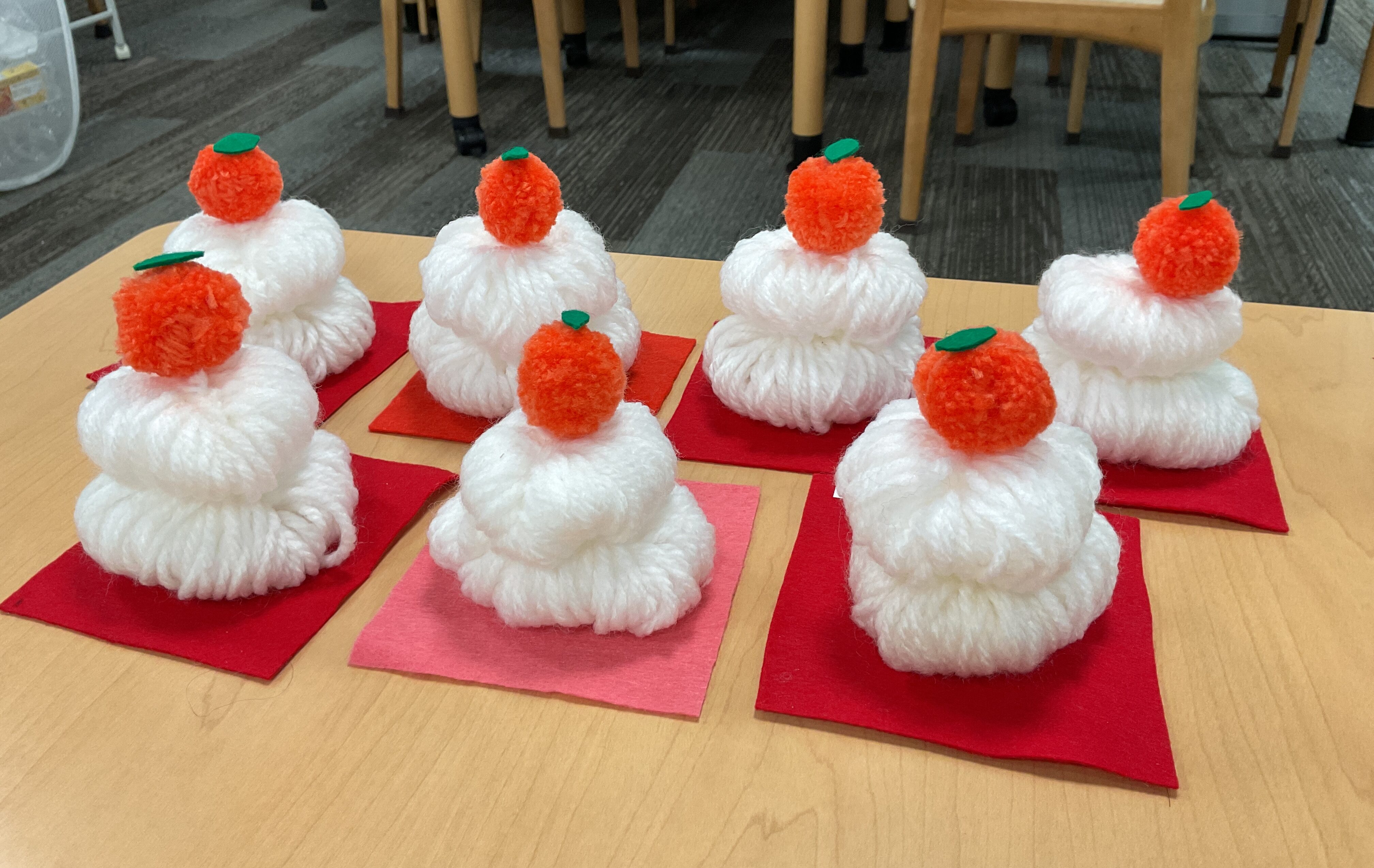 毛糸の鏡餅～✨