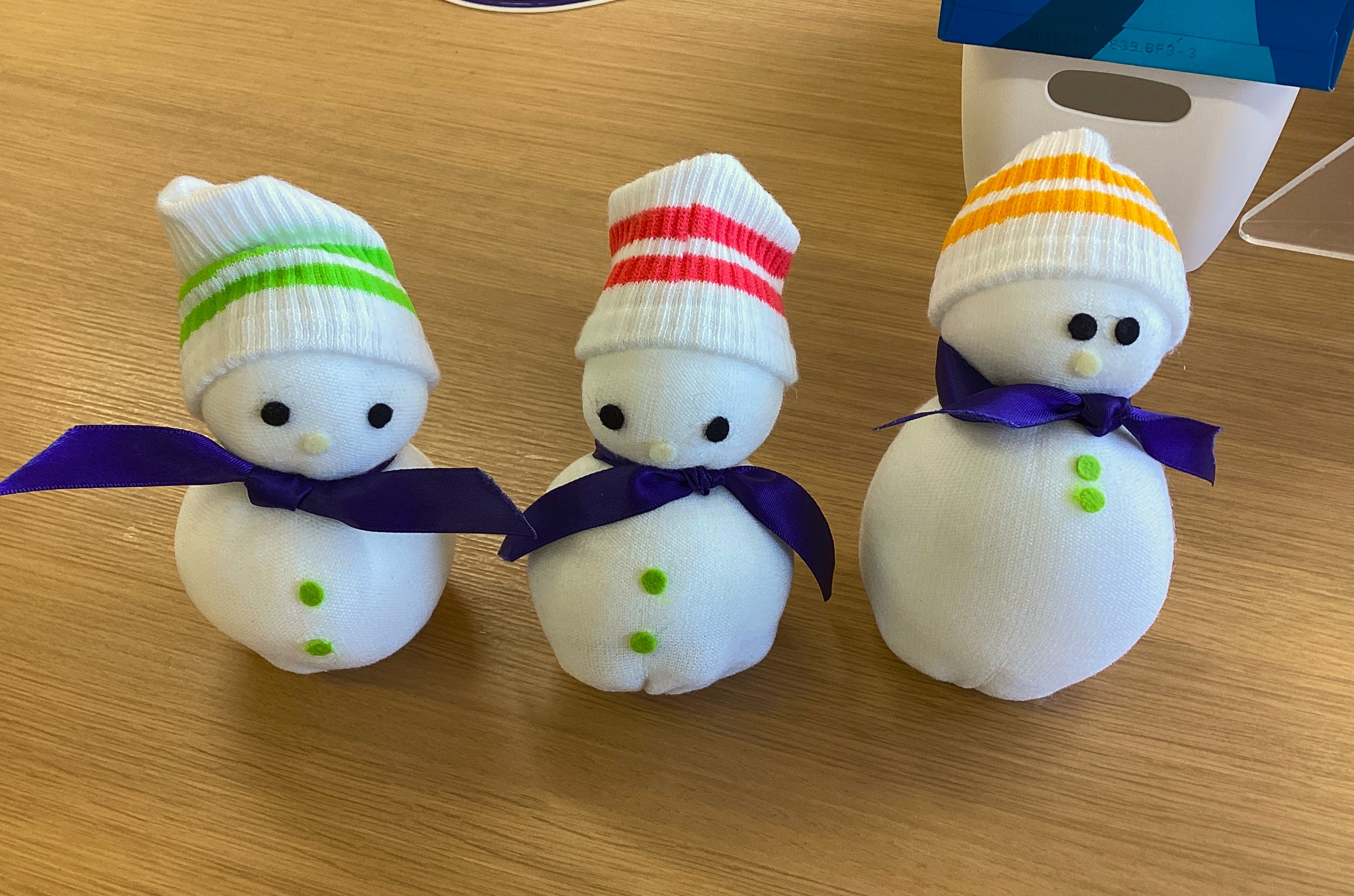 ◇雪だるま制作②◇