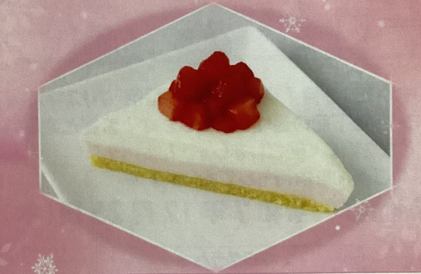 12月おやつレク「いちごババロアケーキ」🍓