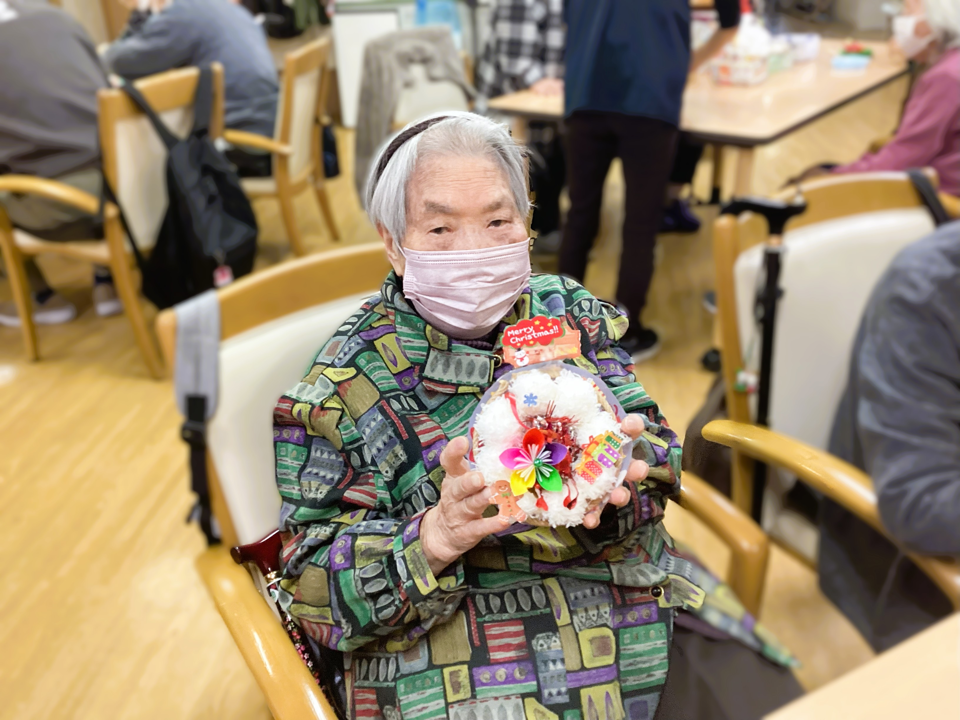 クリスマスリース🎄完成👏