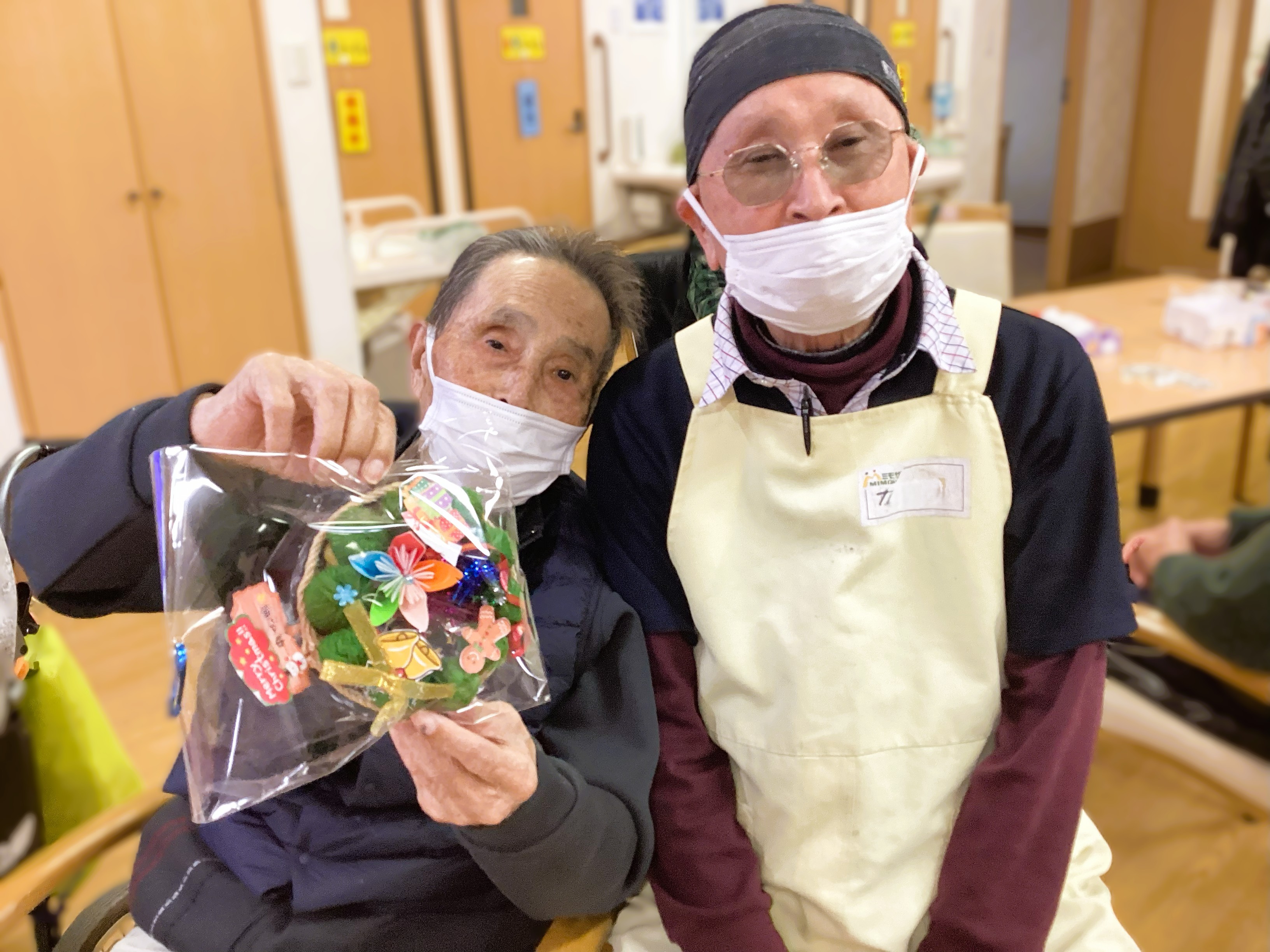 クリスマスリース🎄完成👏