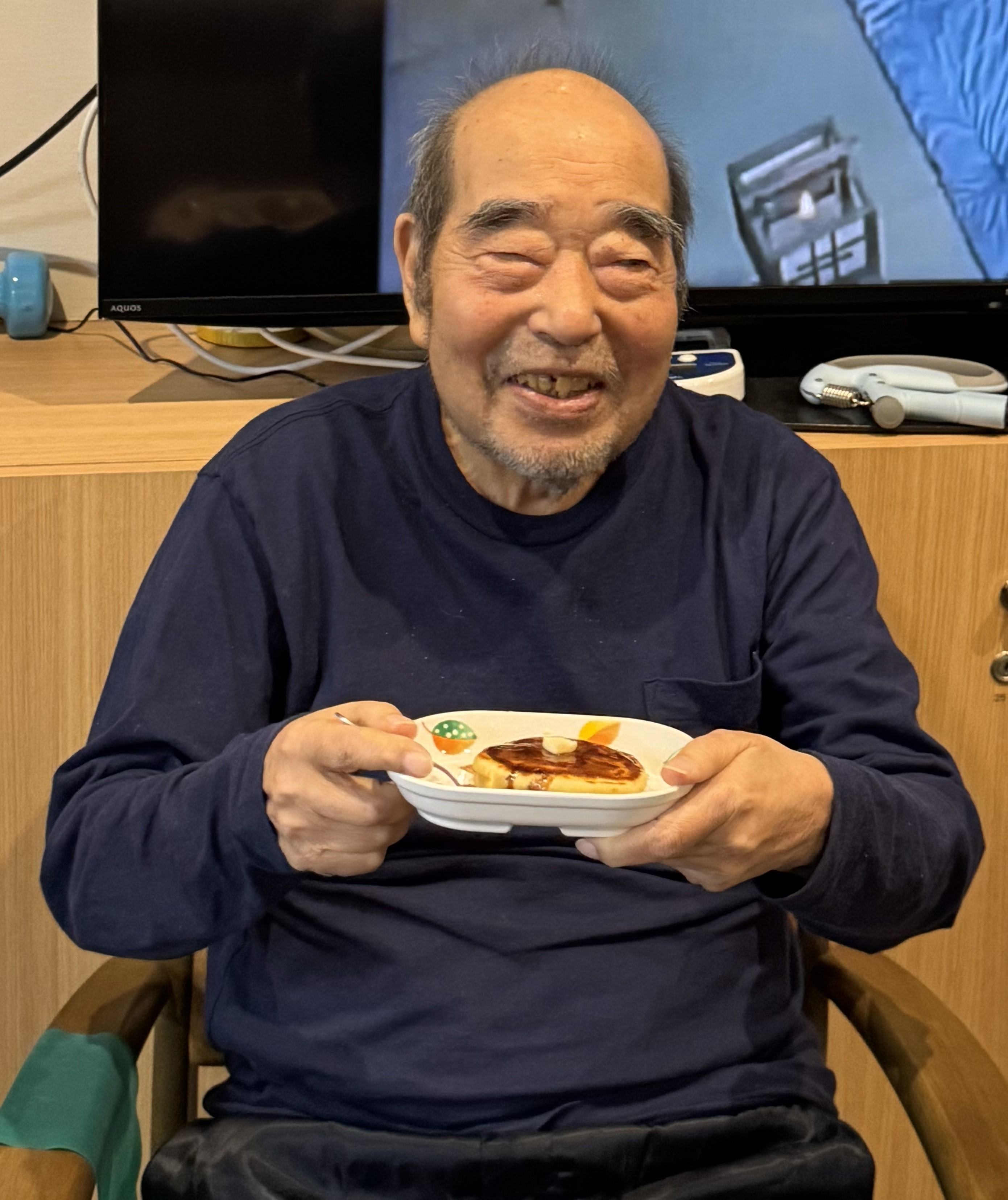 【葛飾奥戸】おやつレク　パンケーキ（１１月）