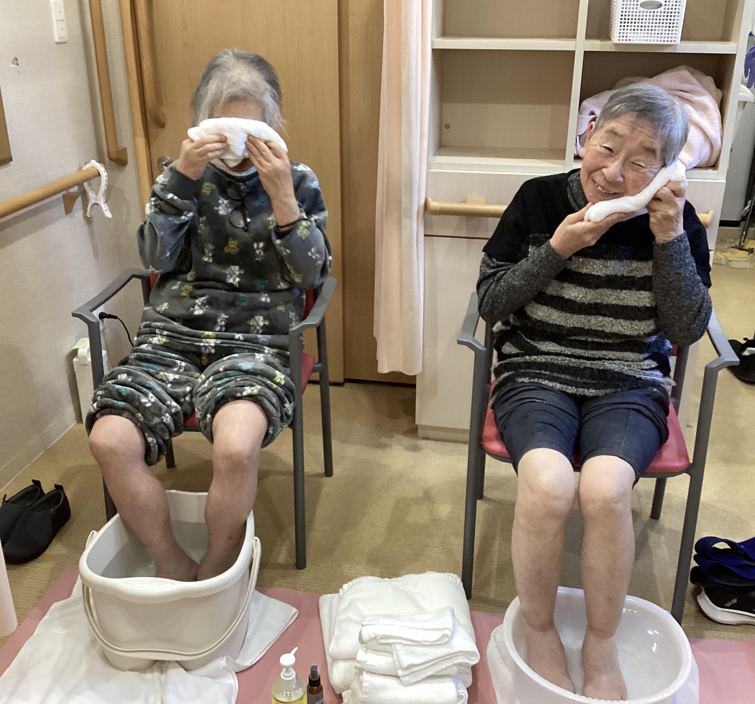 足湯でぽかぽか～