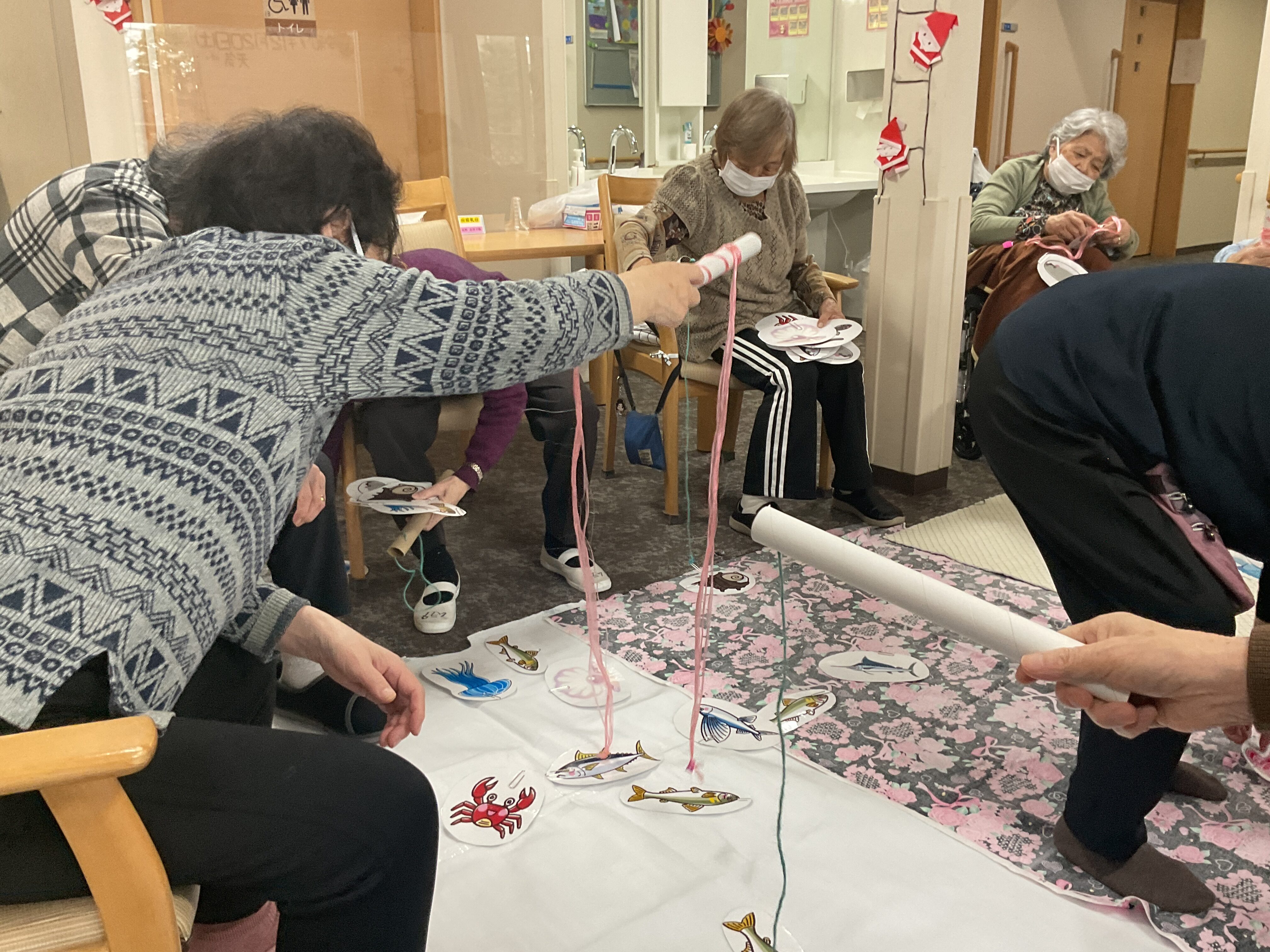 本日のレクリエーション1月　～魚釣り～