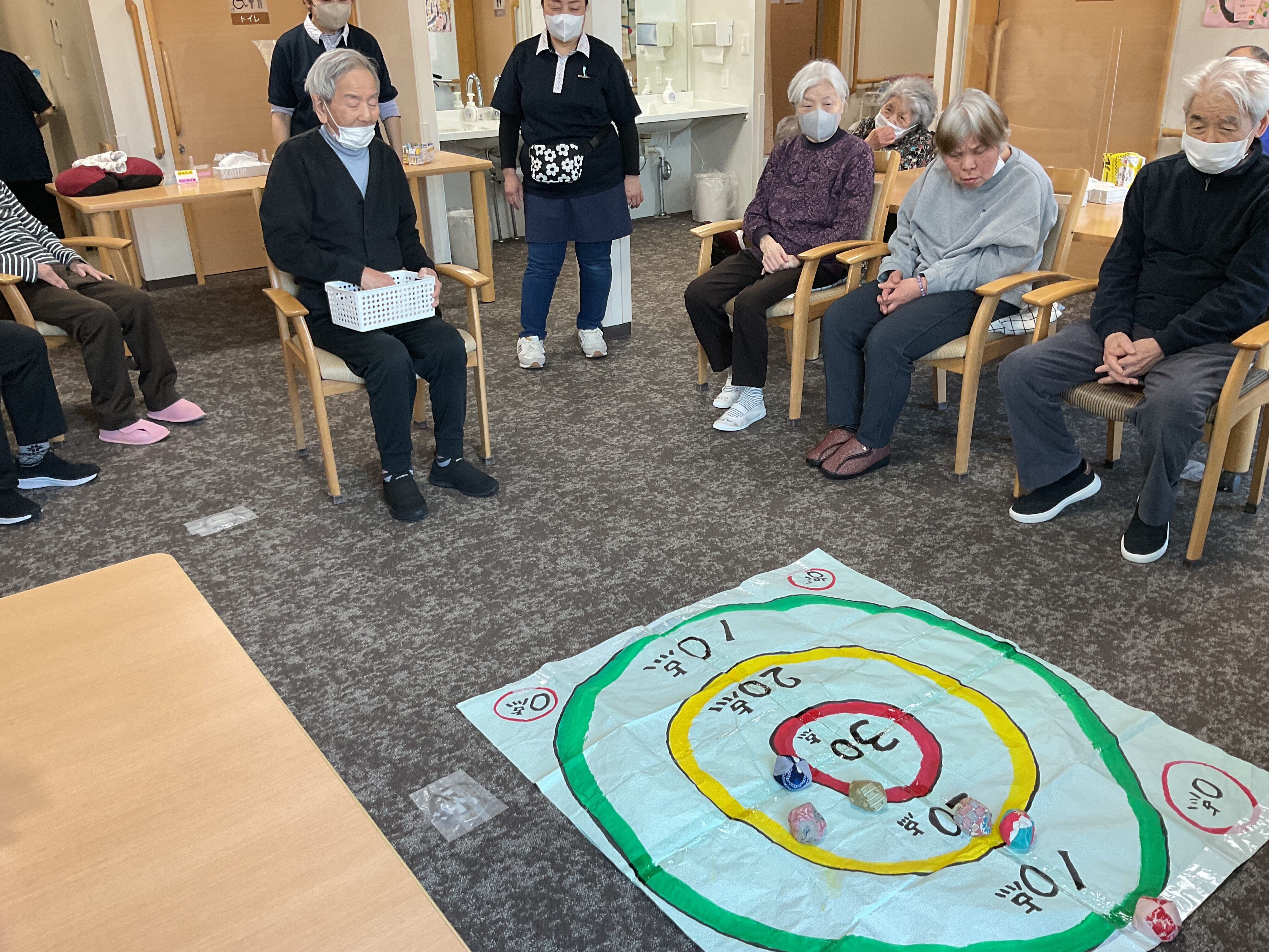 ミモザ新座の日常２月　～ボール投げ～