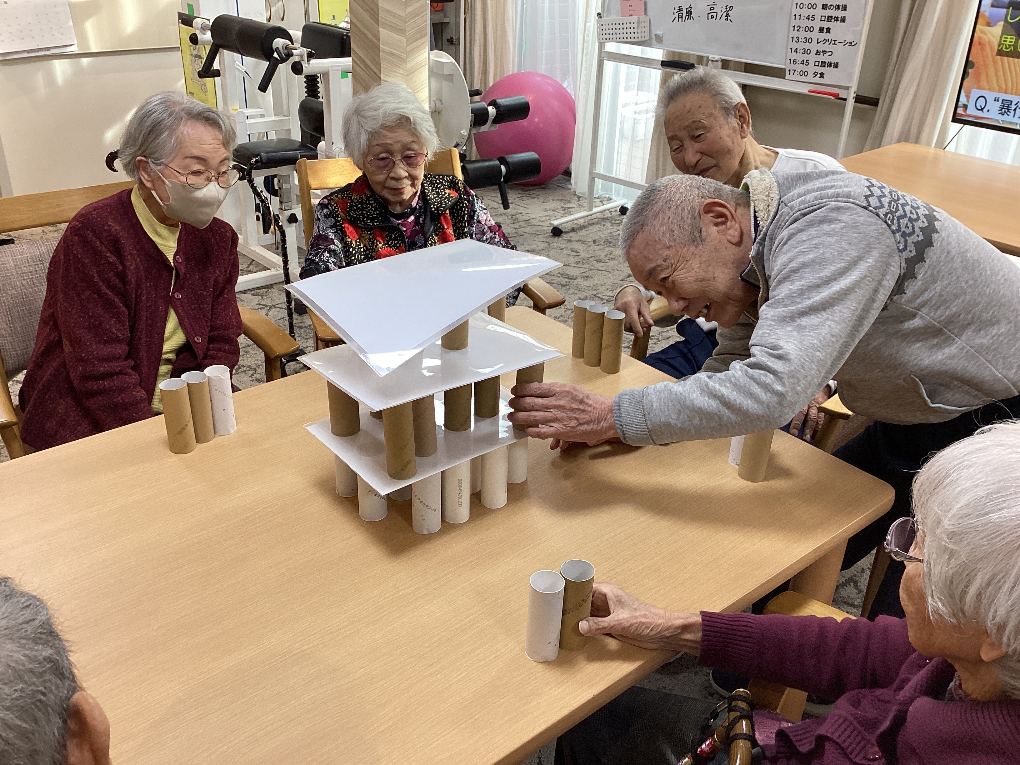 バランスタワーでハラハラドキドキ💓