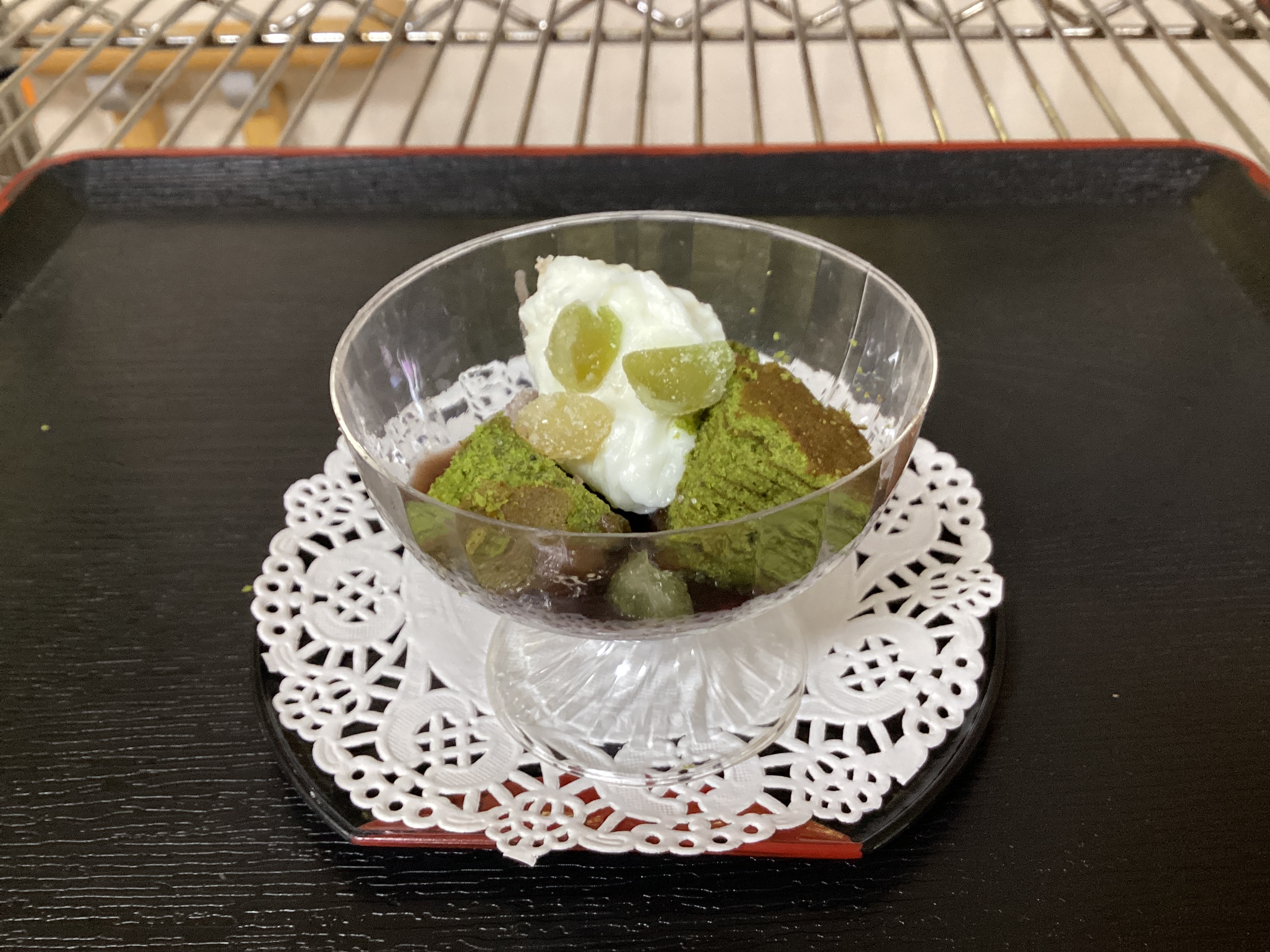 1月おやつレク　「抹茶パフェ」