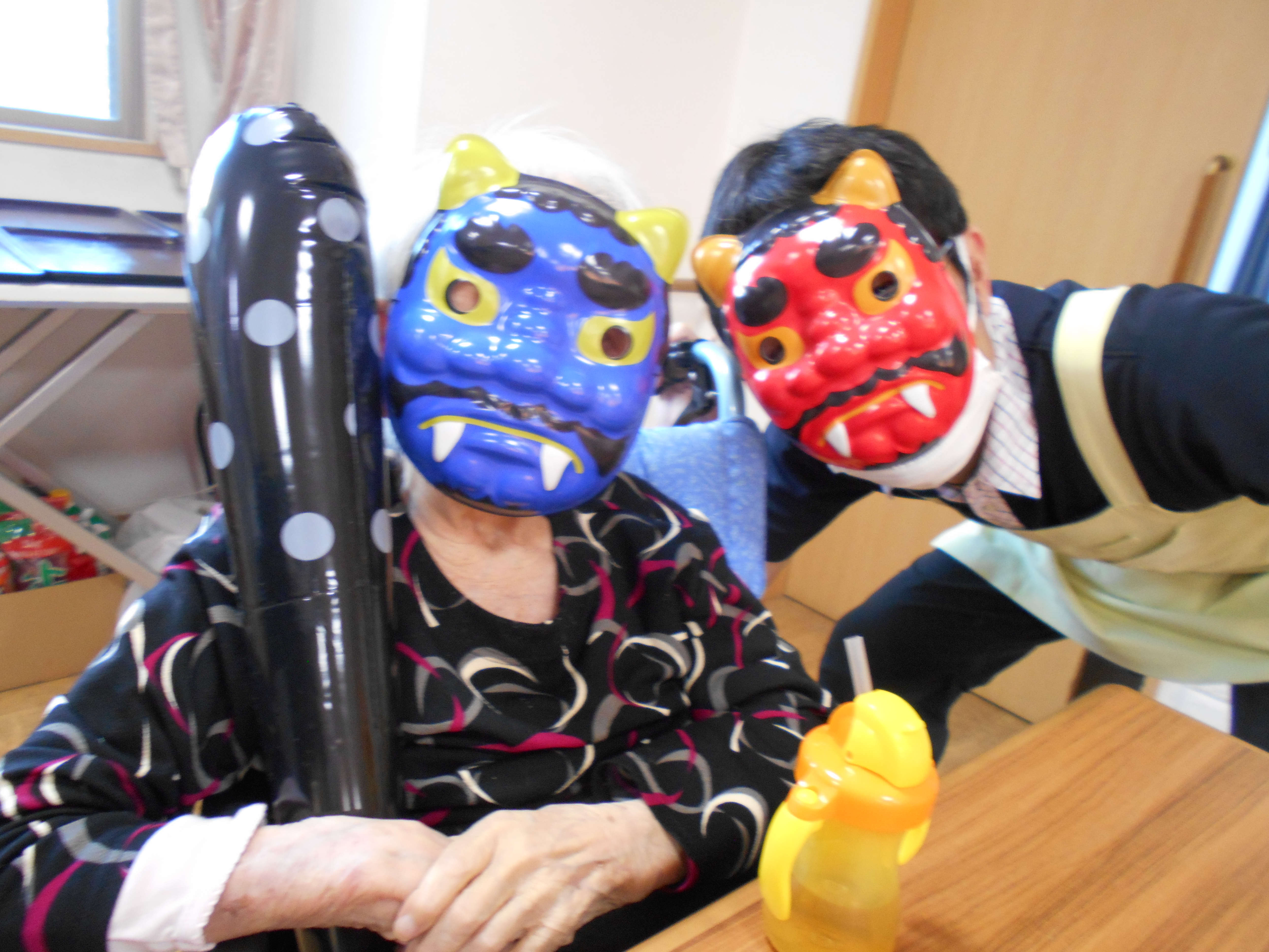 👹節分で豆まきをしました👹