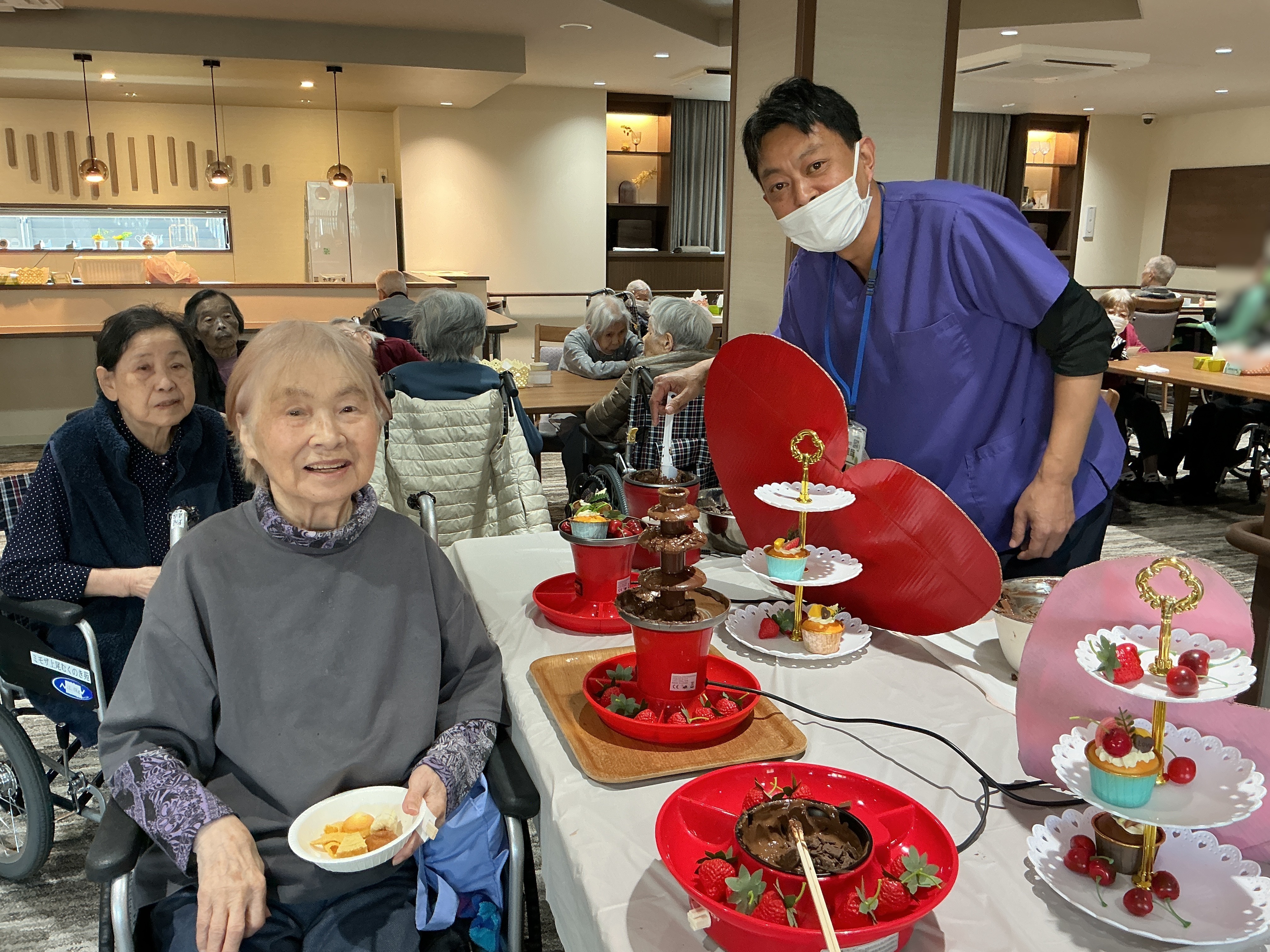 2月18日　チョコフォンデュを楽しむ