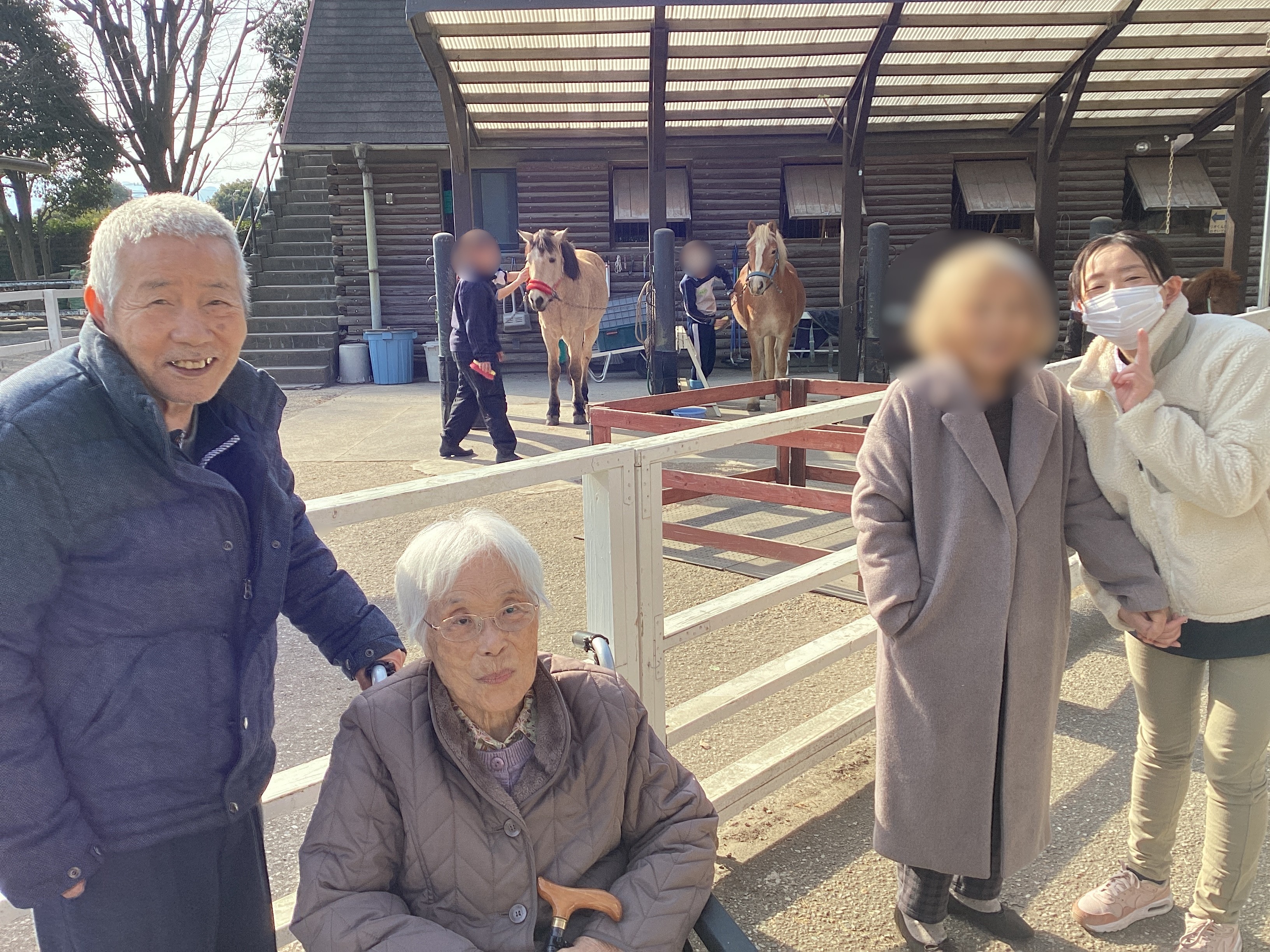 🐑動物とふれあいました🐎