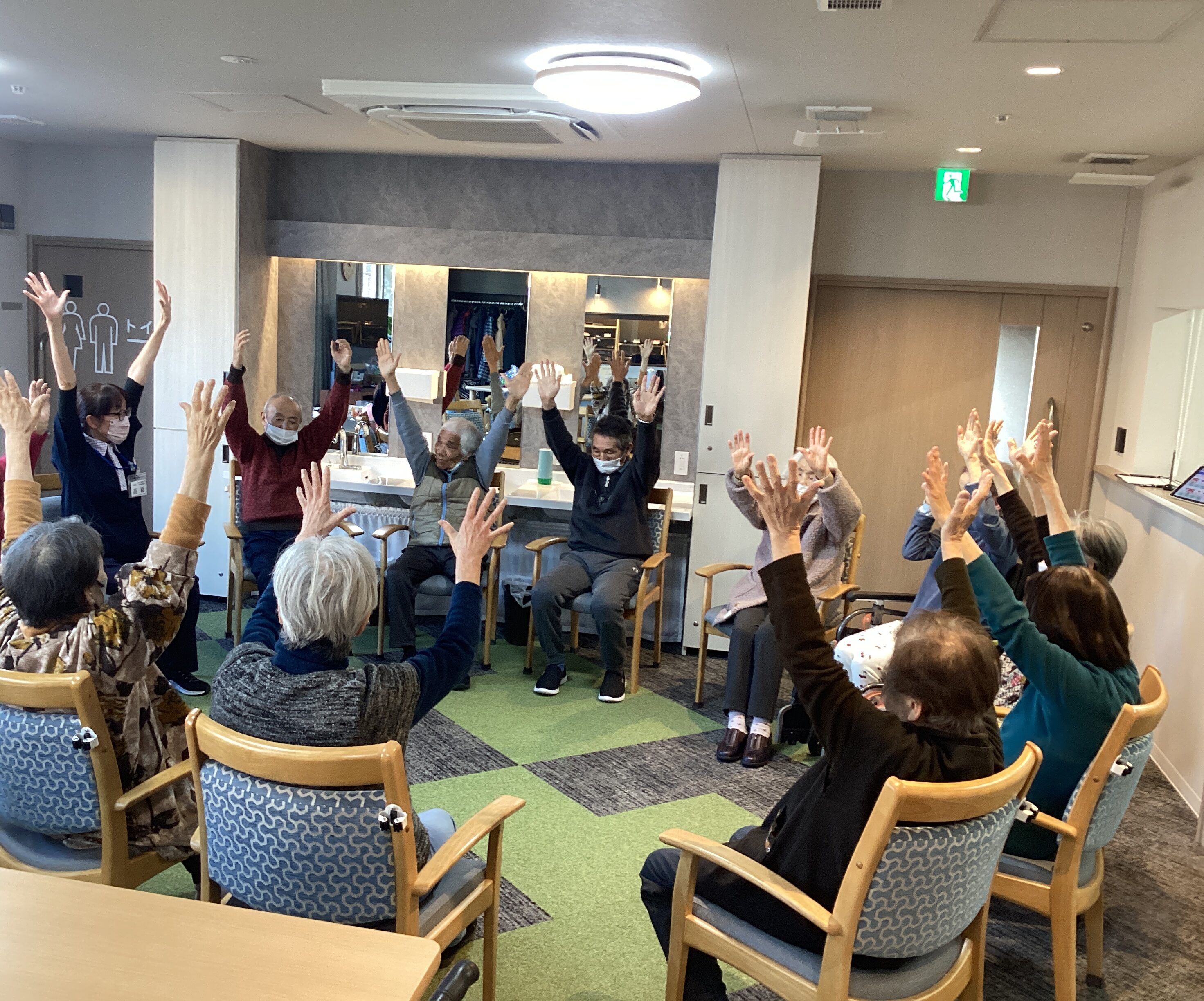 体を動かす午後の時間