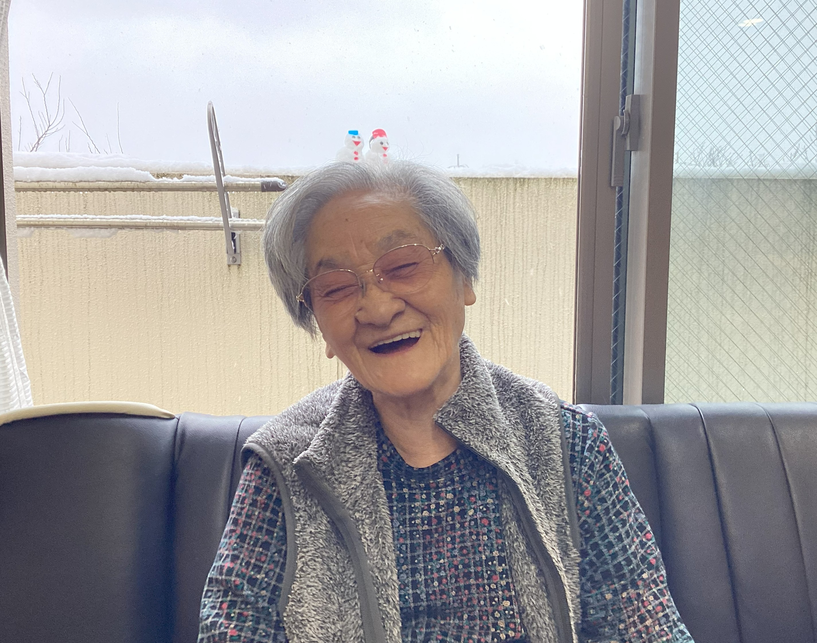 雪が積もりました⛄