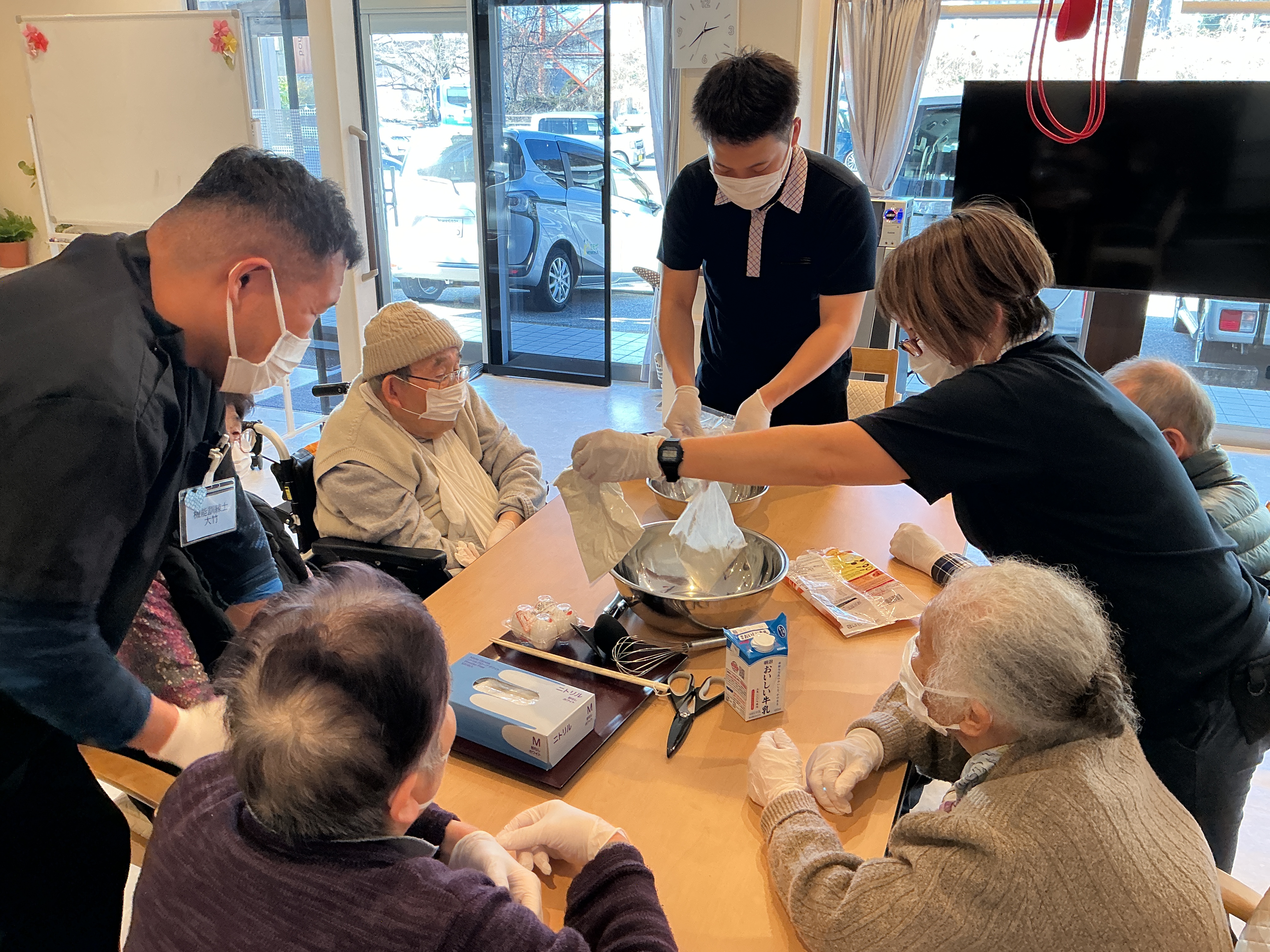 ホットケーキ作り