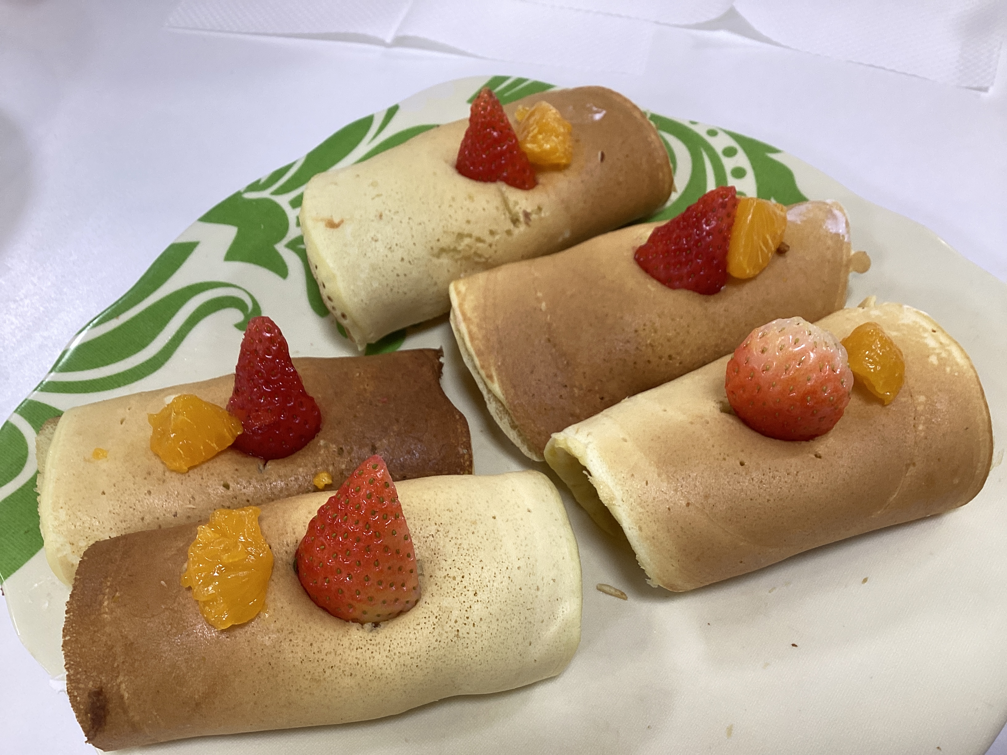 おやつレク「ロールどら焼き」