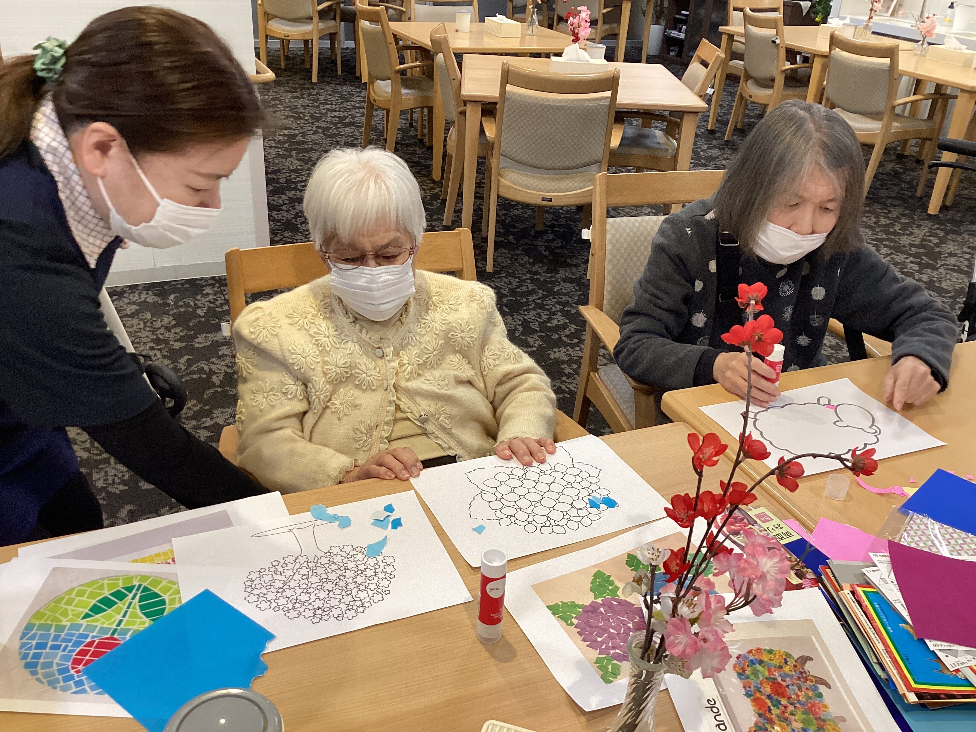 ちぎり絵作り✨✨