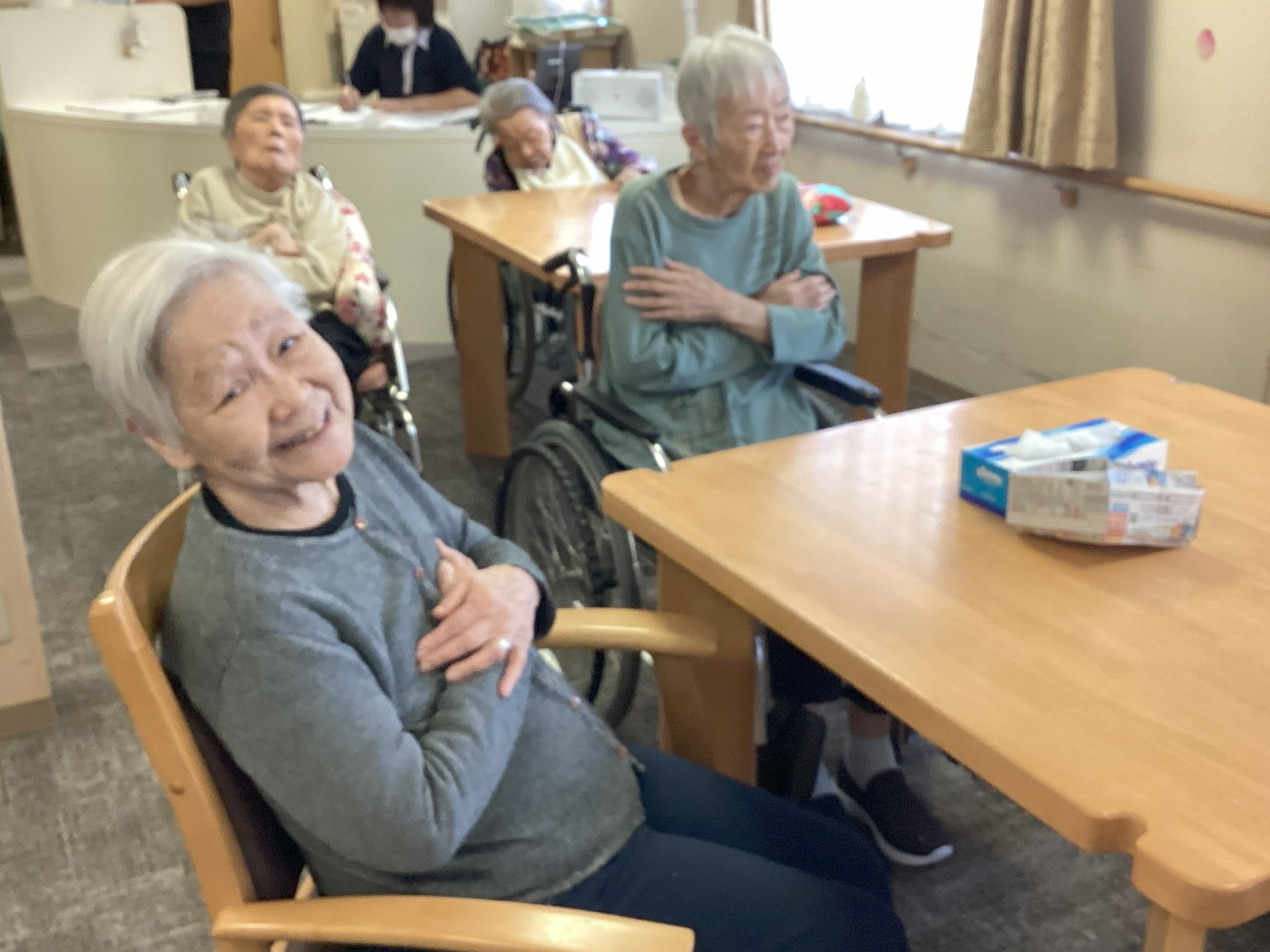 体操しながらハイチーズ(#^^#)