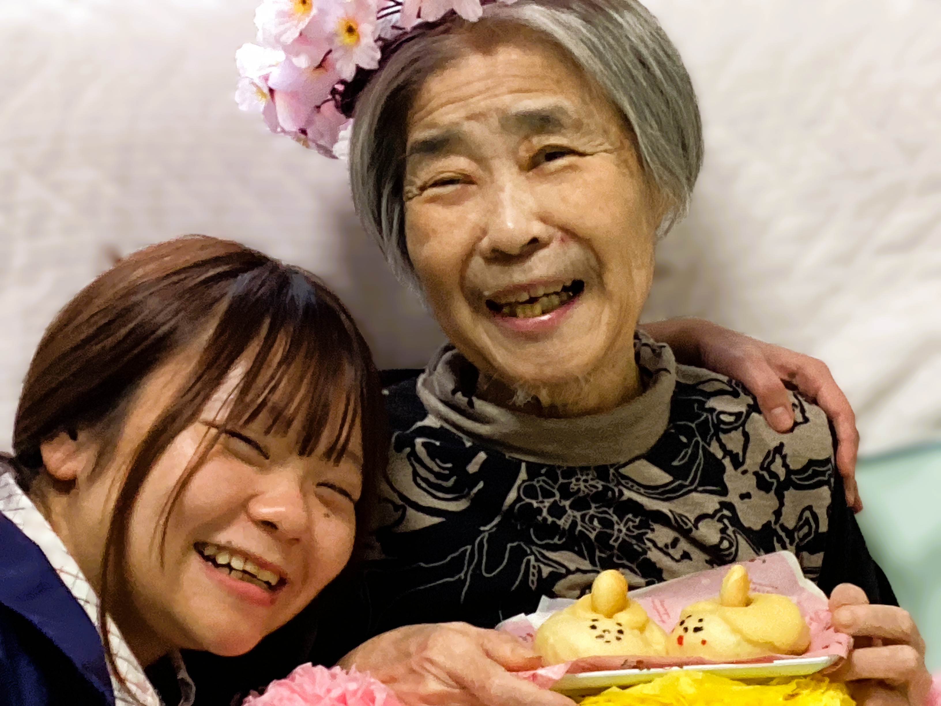雛祭りパン！お花をあげましょ🍑の花🎶