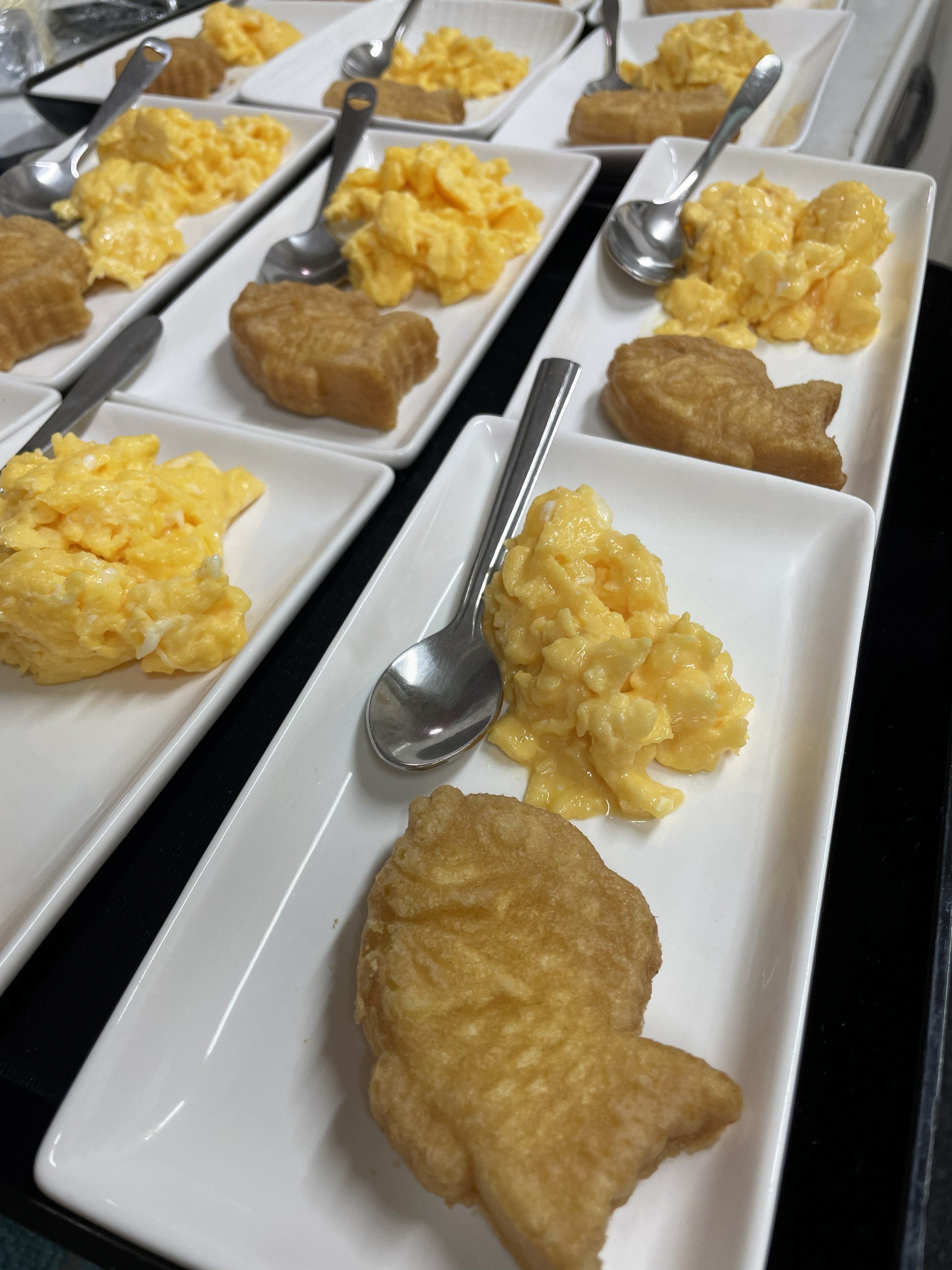 スクランブルエッグ＆たい焼き🥚