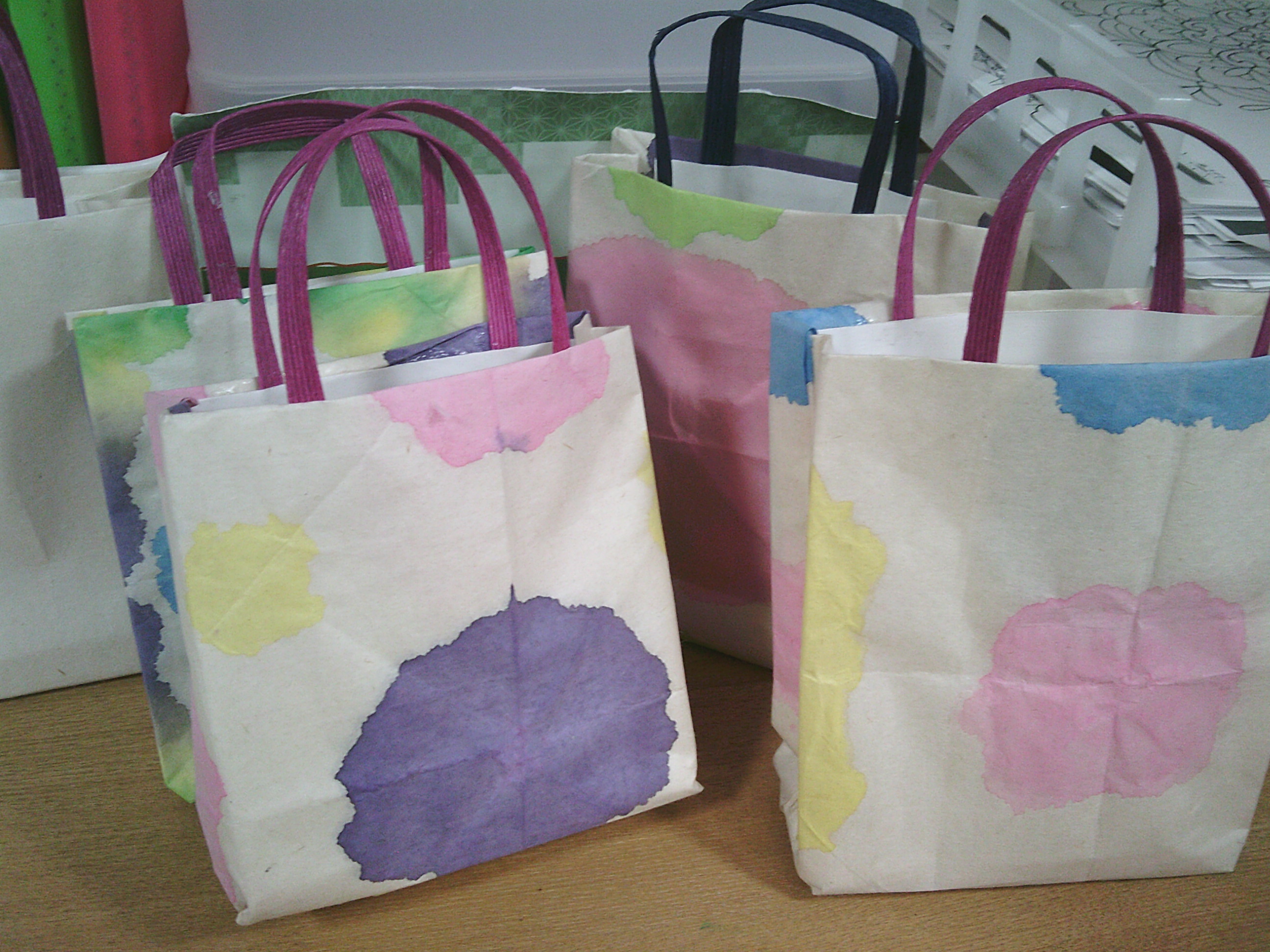 半紙で紙袋工作✂