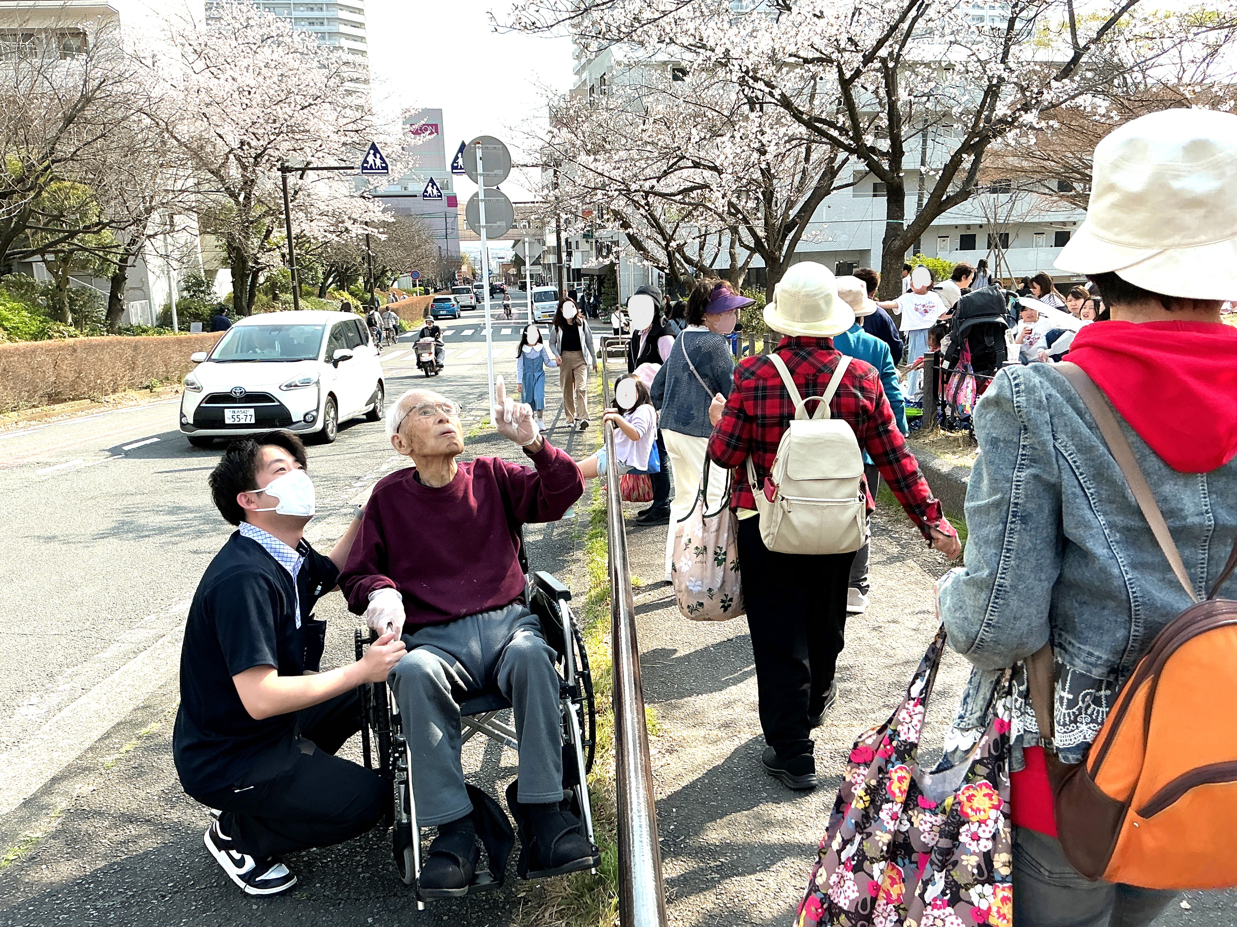 外出レク🌸お花見