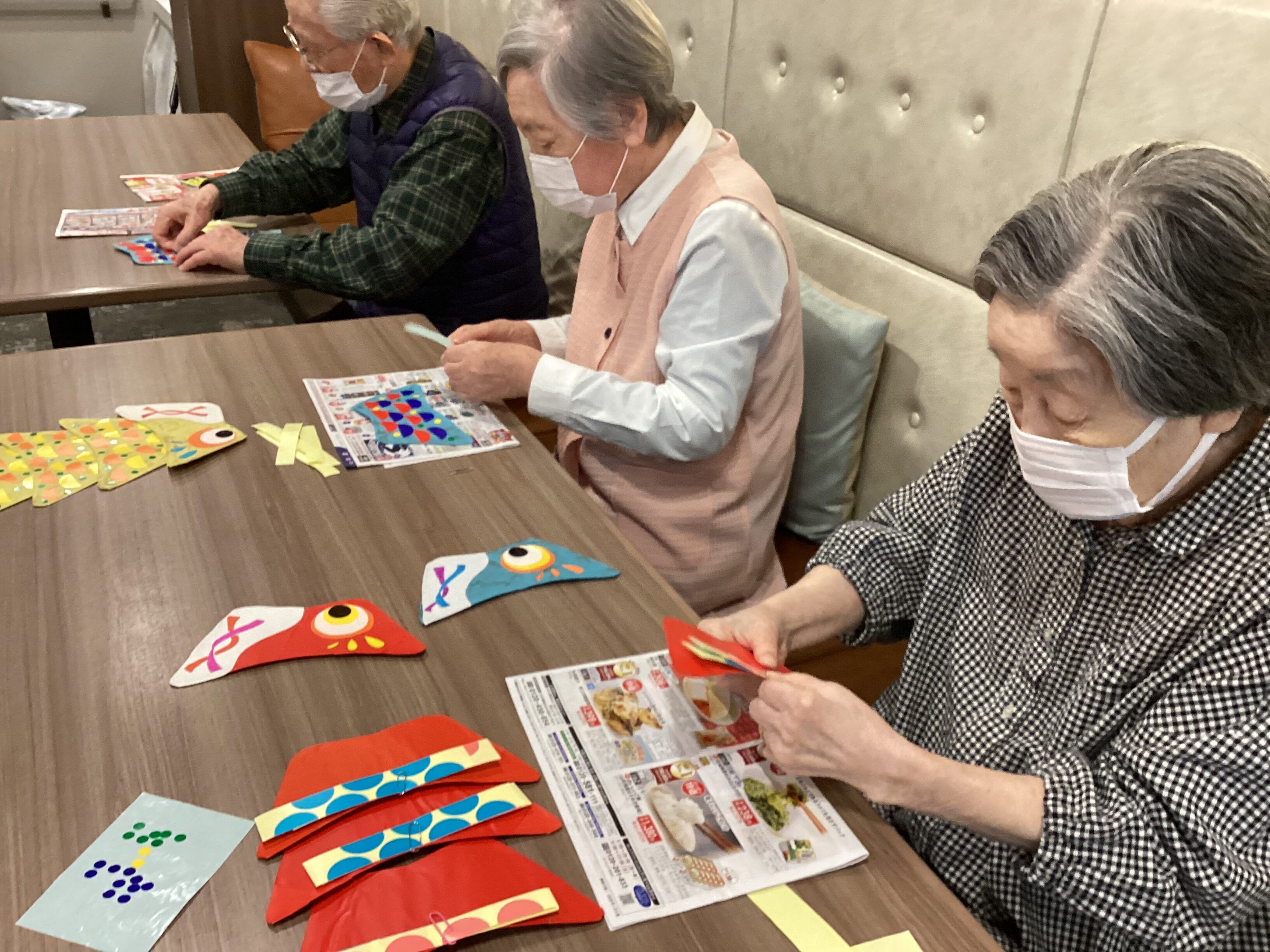 鯉のぼり🎏とアヤメ