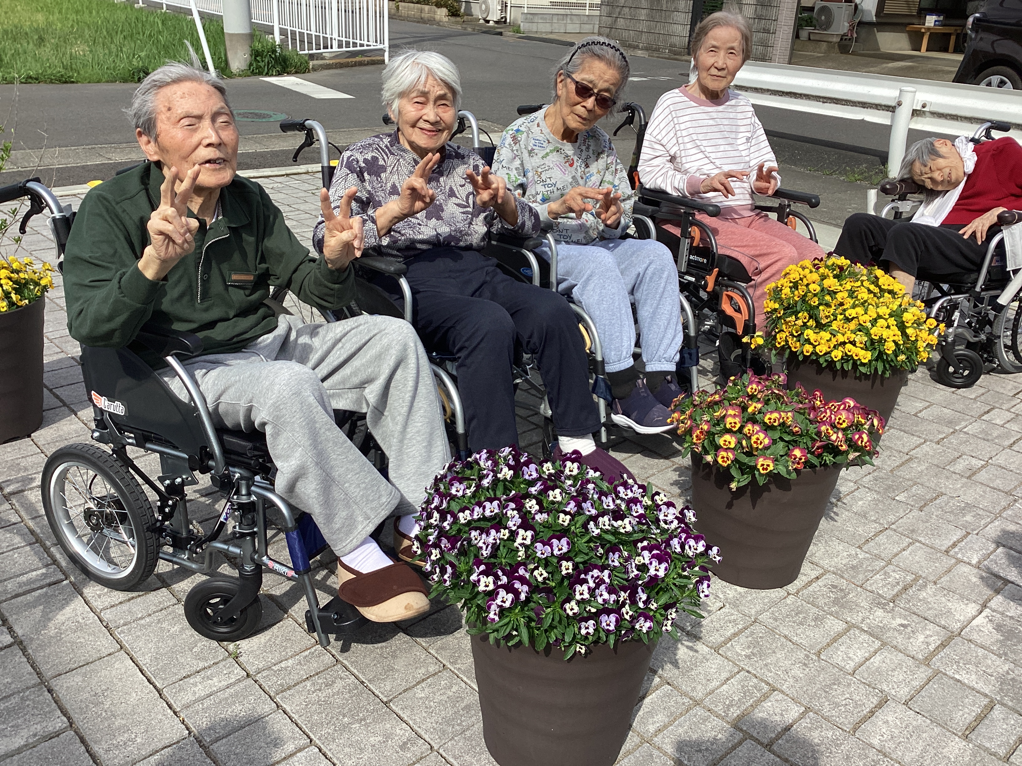 外気浴です🌞