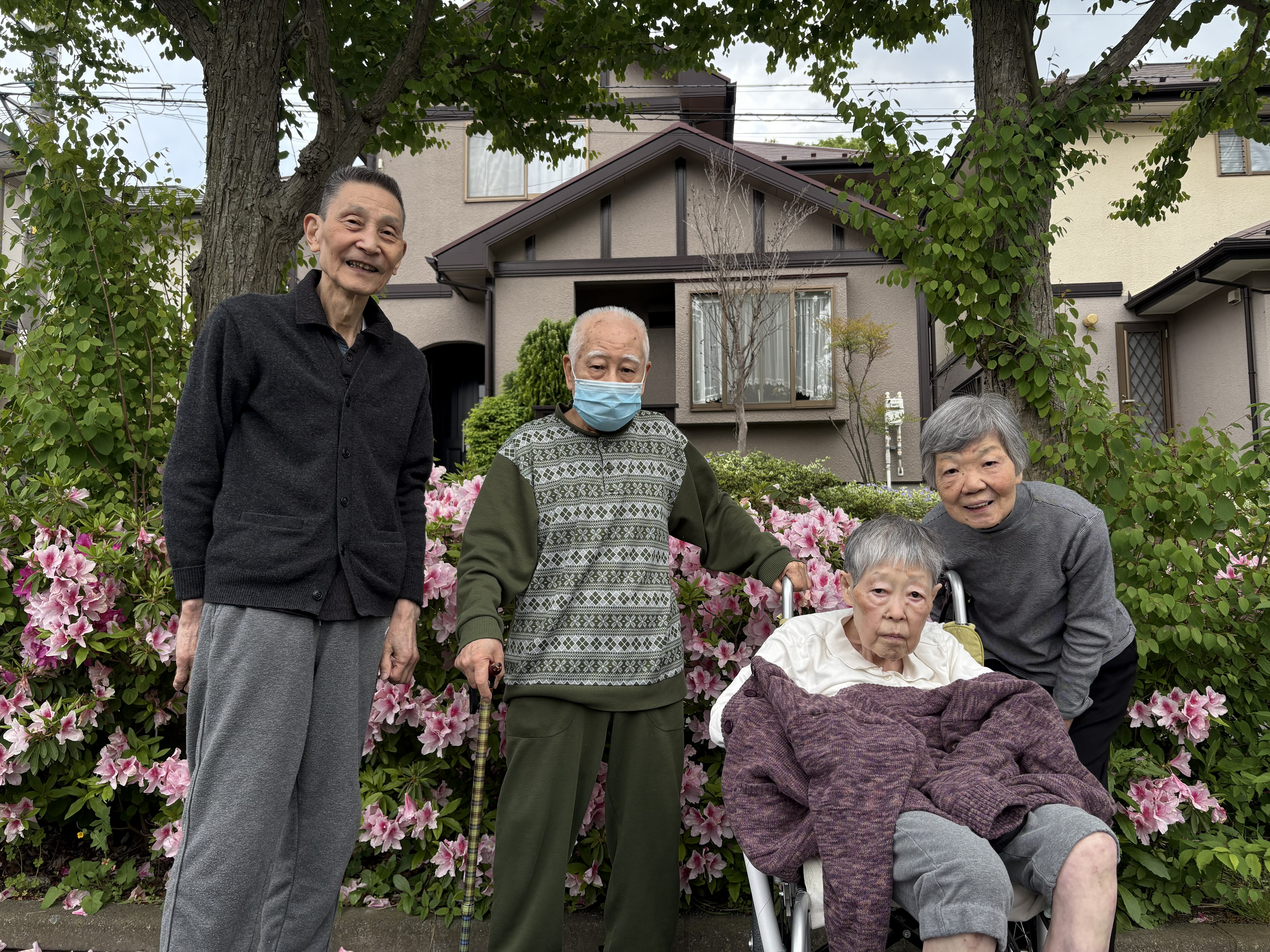藤の花とツツジ