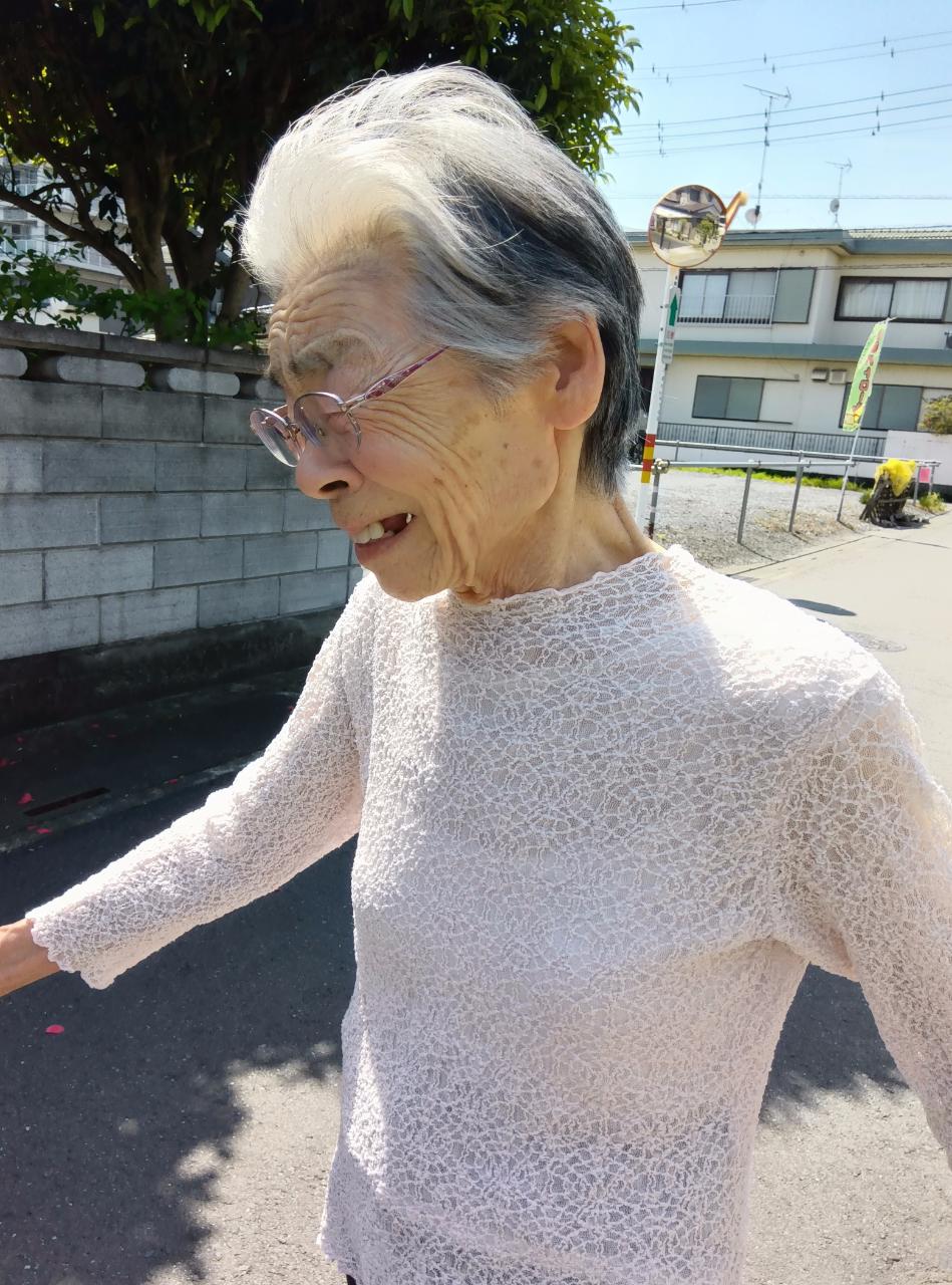 満面の笑みで