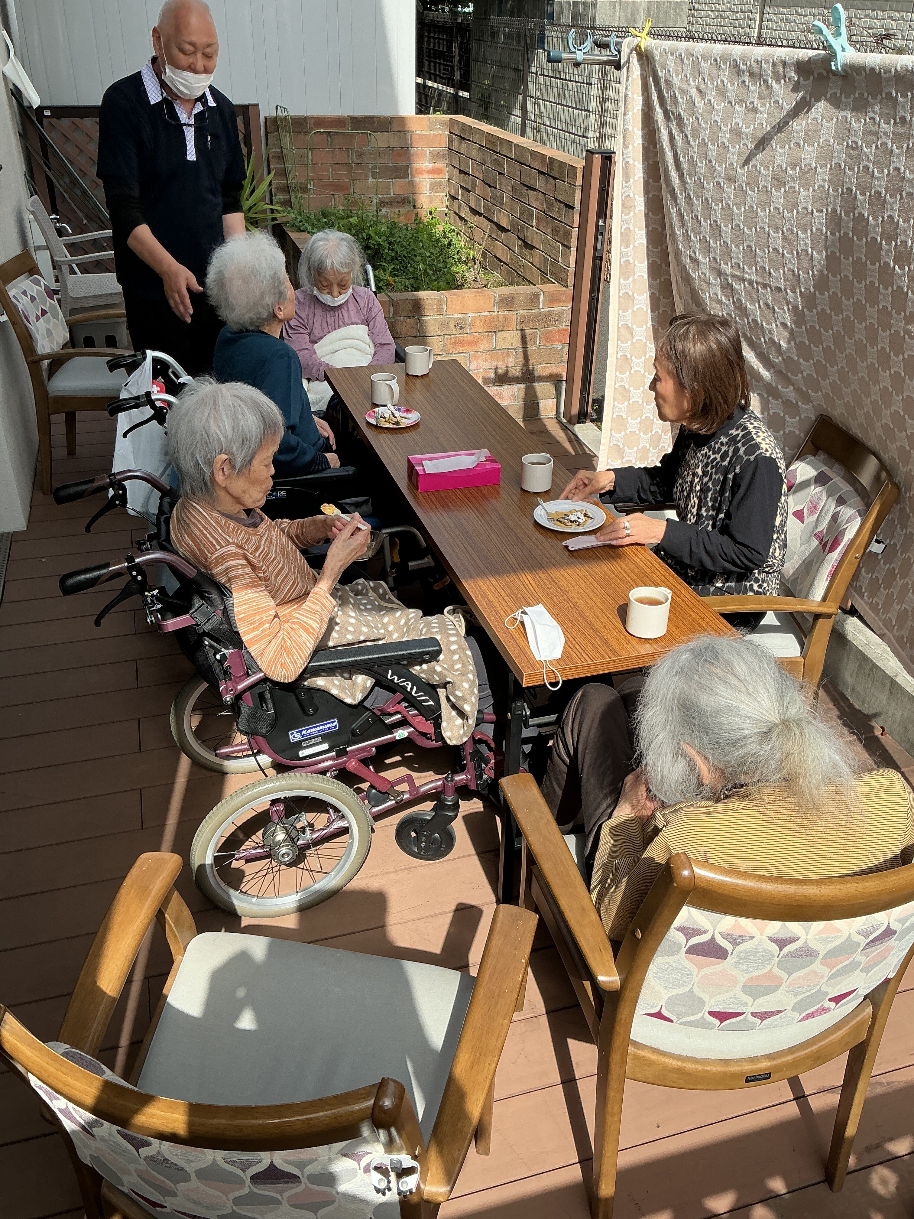 ☕ウッドデッキでお茶会☕