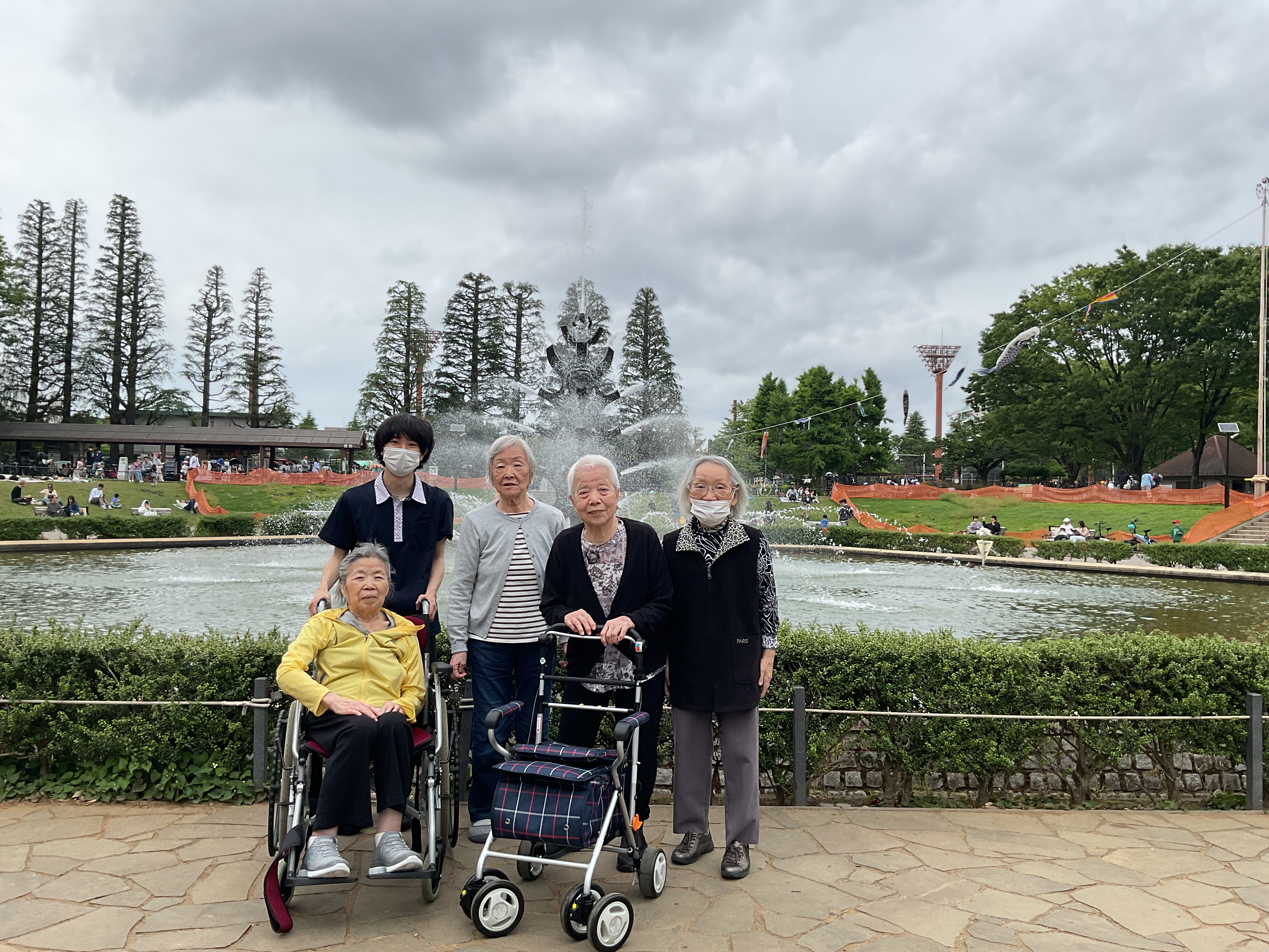 新緑を感じに世田谷公園に散歩しました☀