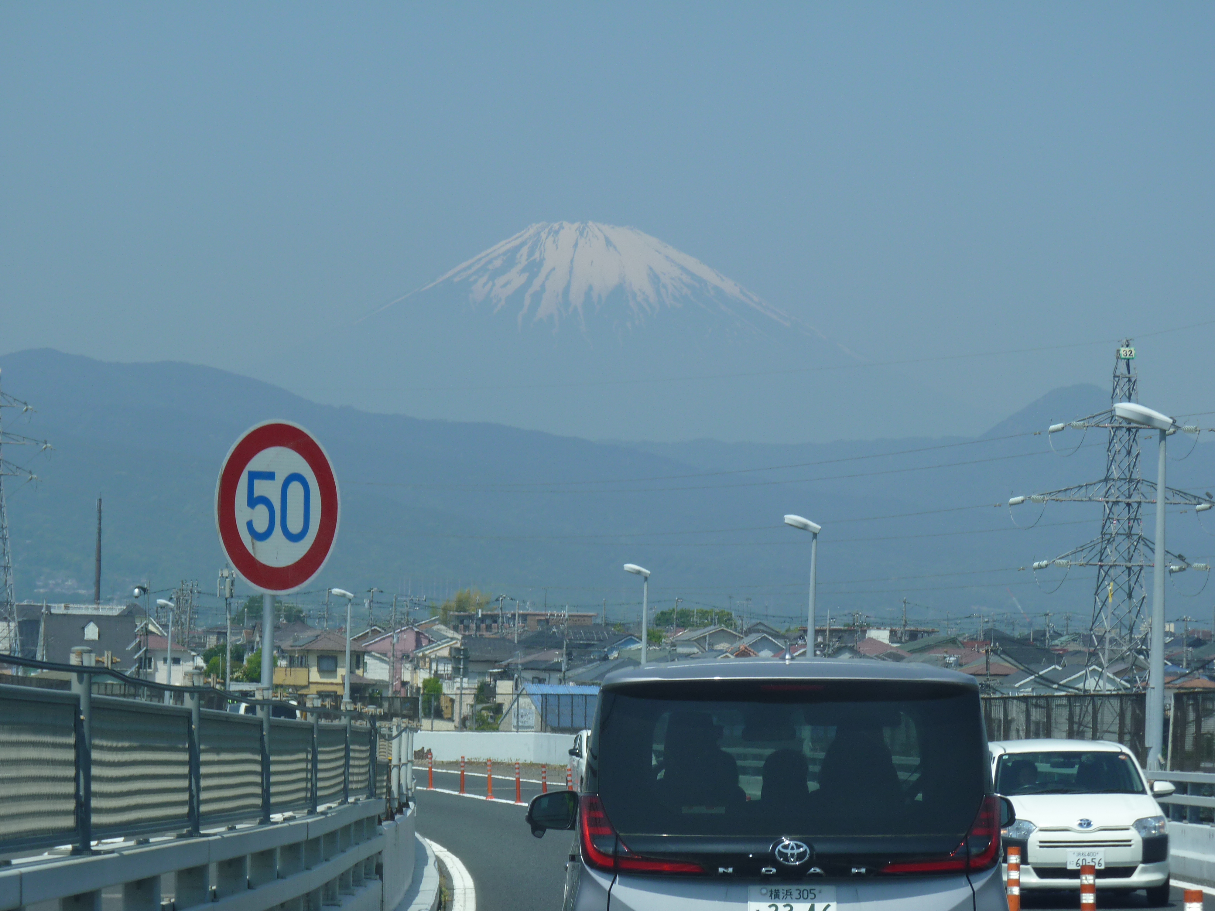 車窓からの富士山