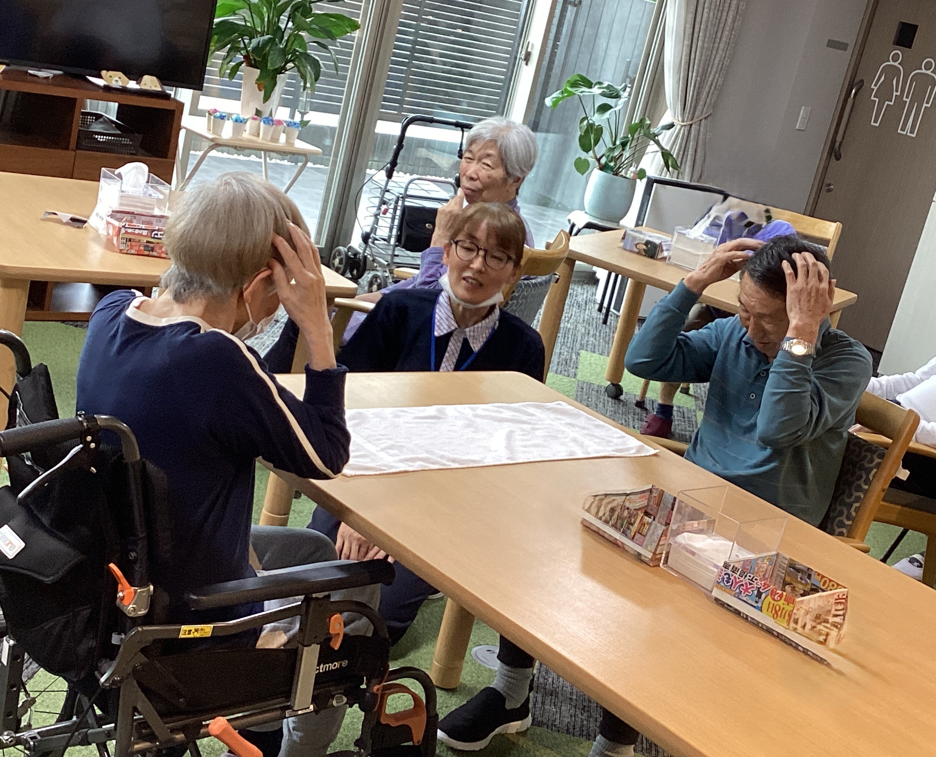 タオル取りゲーム♪