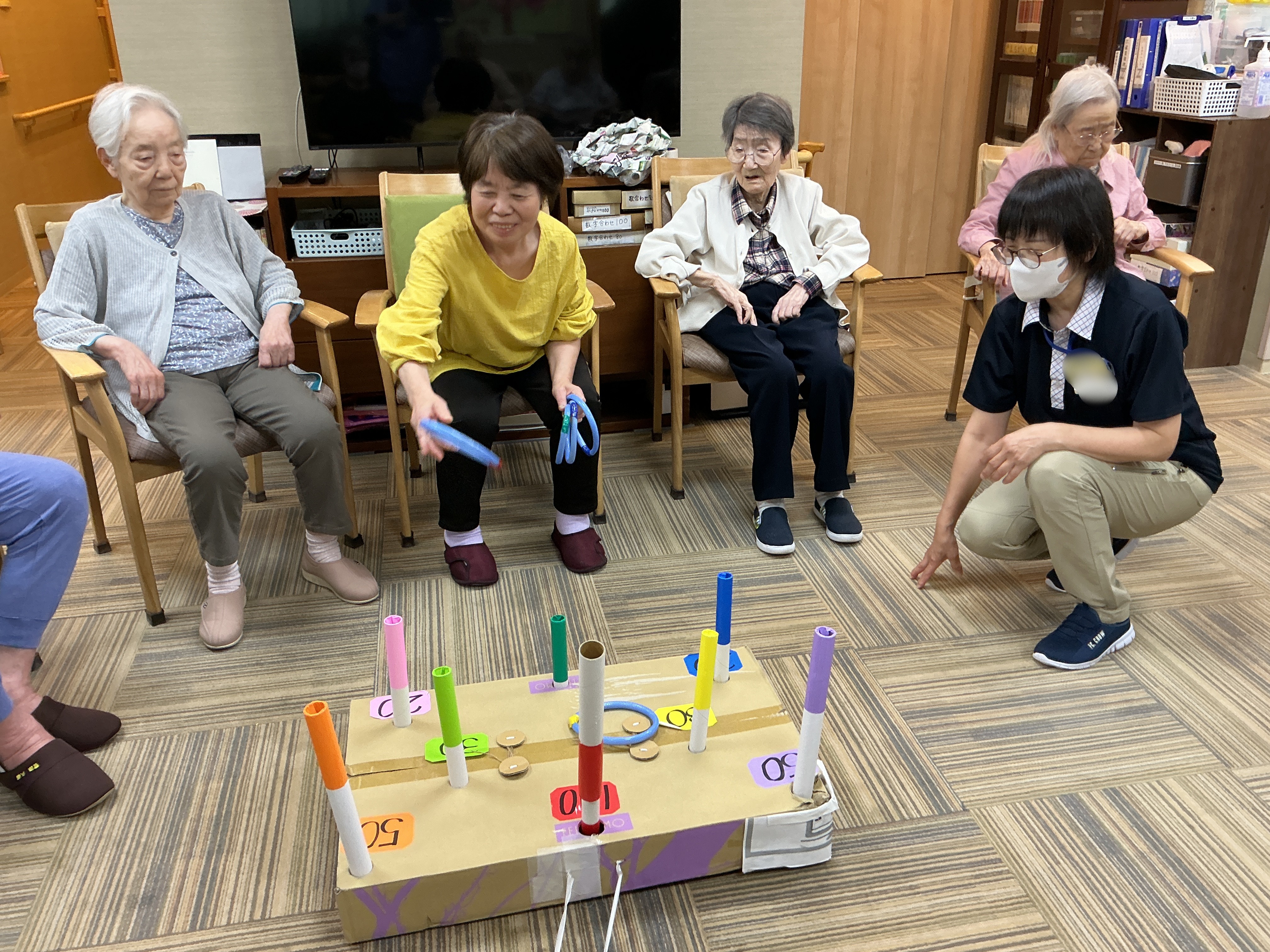 輪投げゲーム！