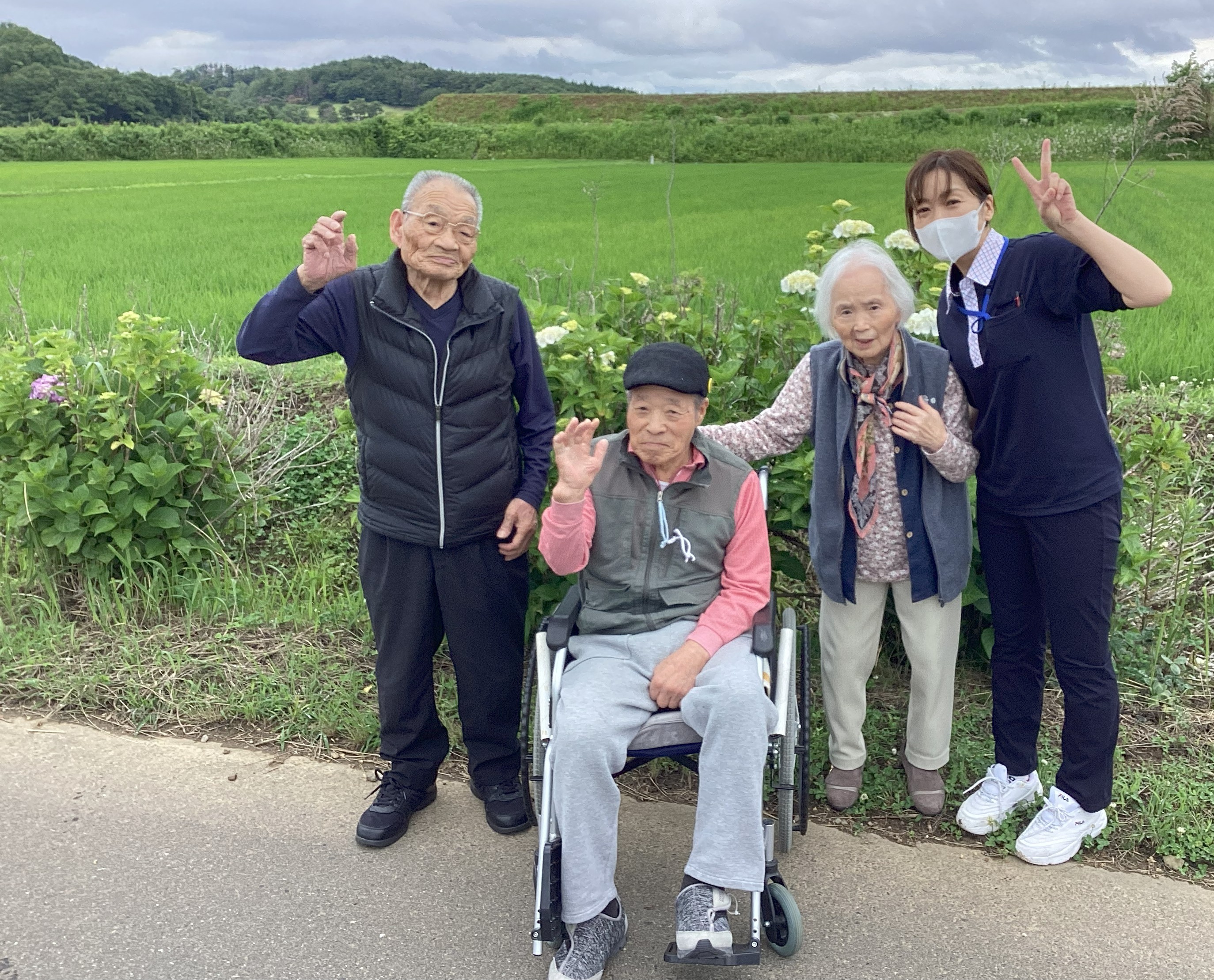 紫陽花を見にドライブに行きました。