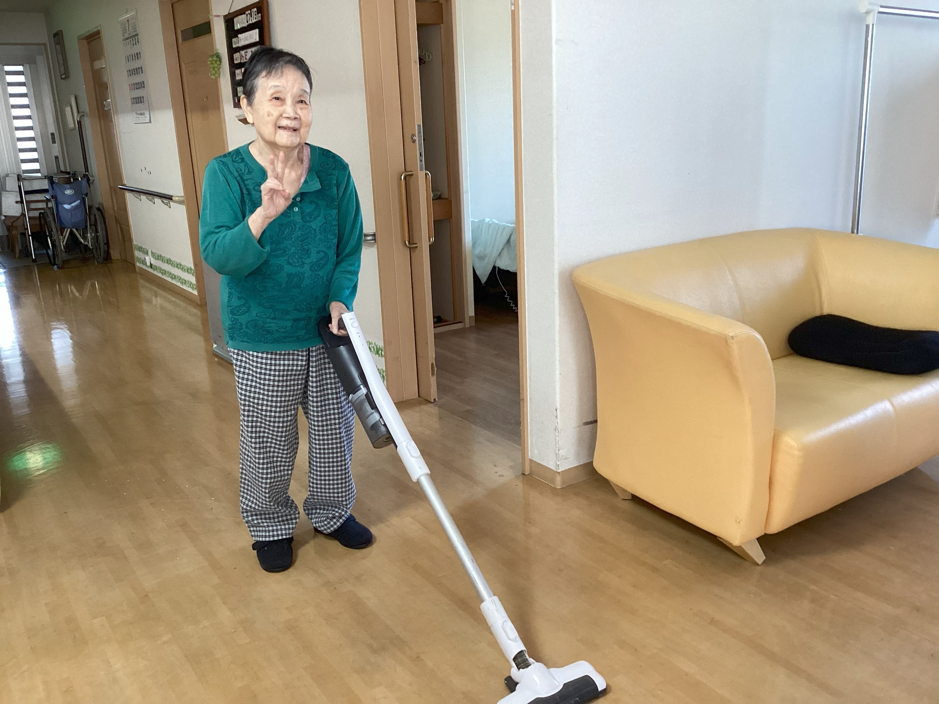 お掃除の様子です。