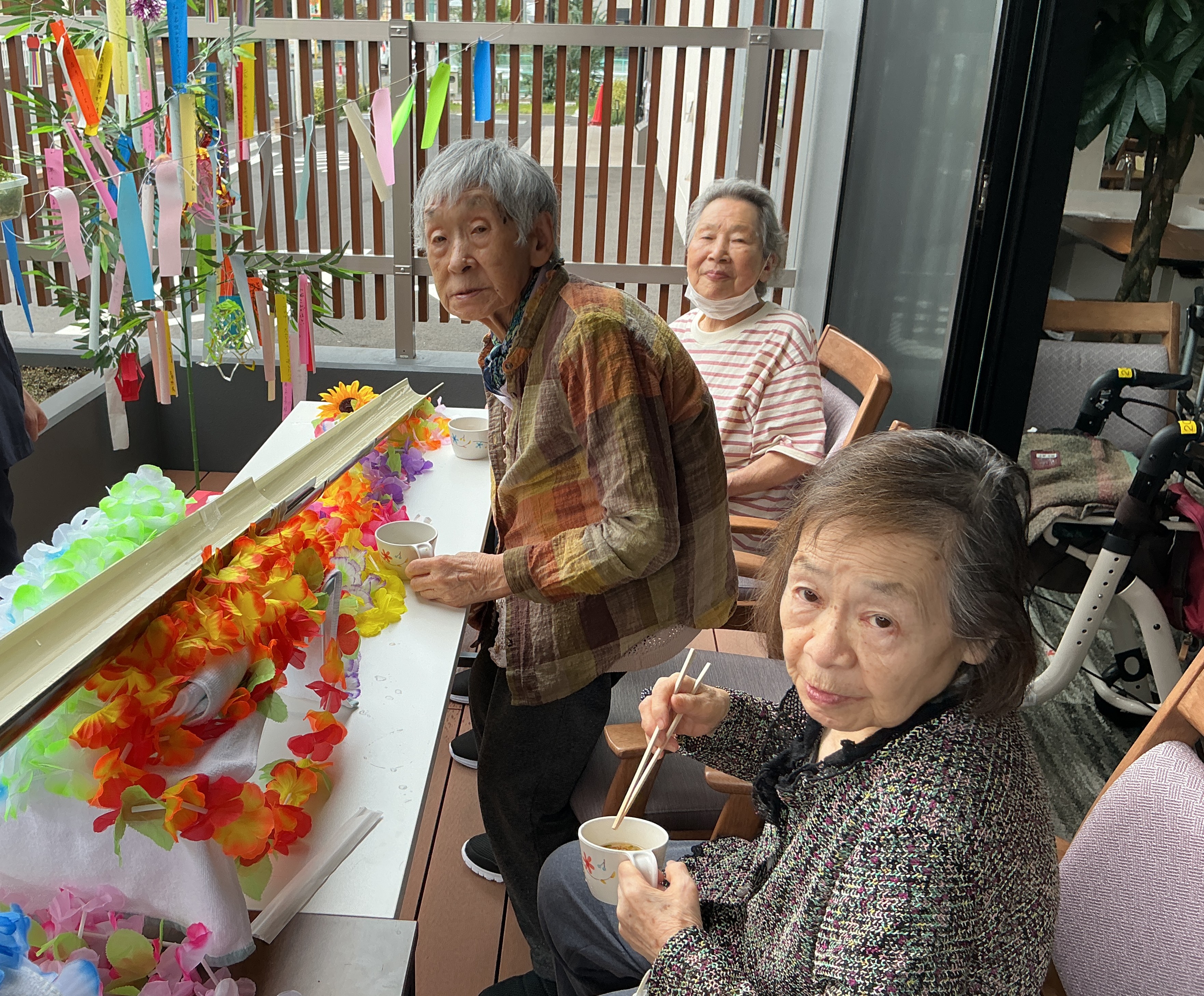 七夕イベント　流しそうめん