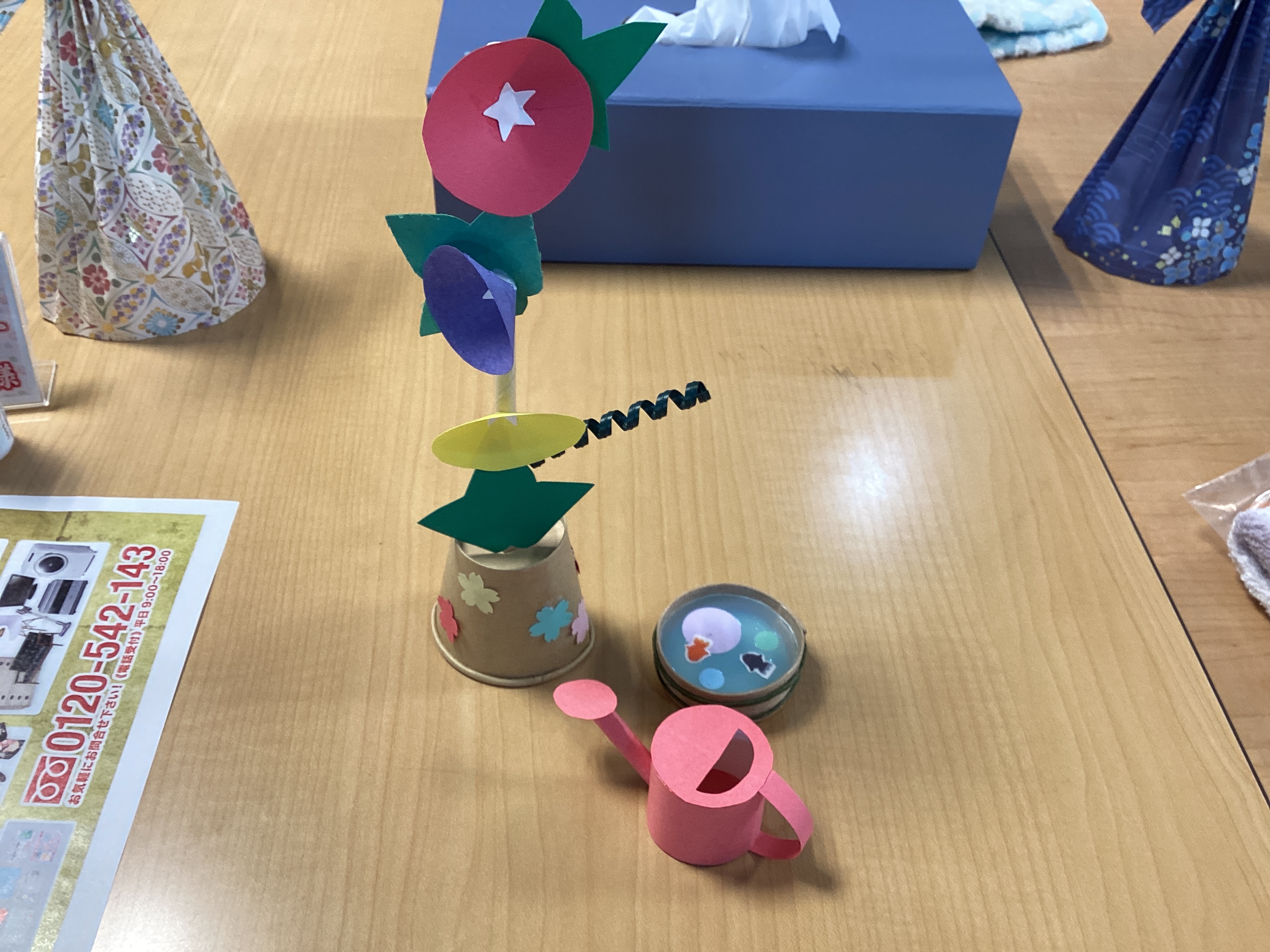 朝顔と金魚鉢！