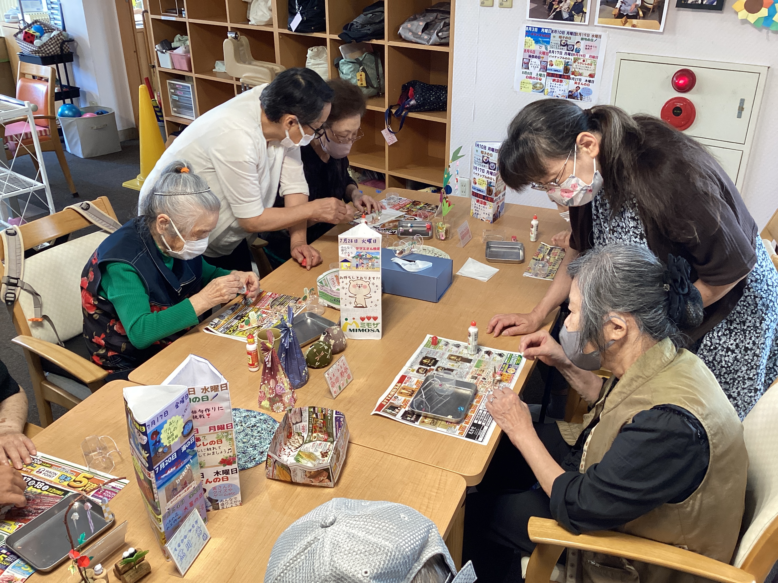 海の日　クリアケース飾り作成?