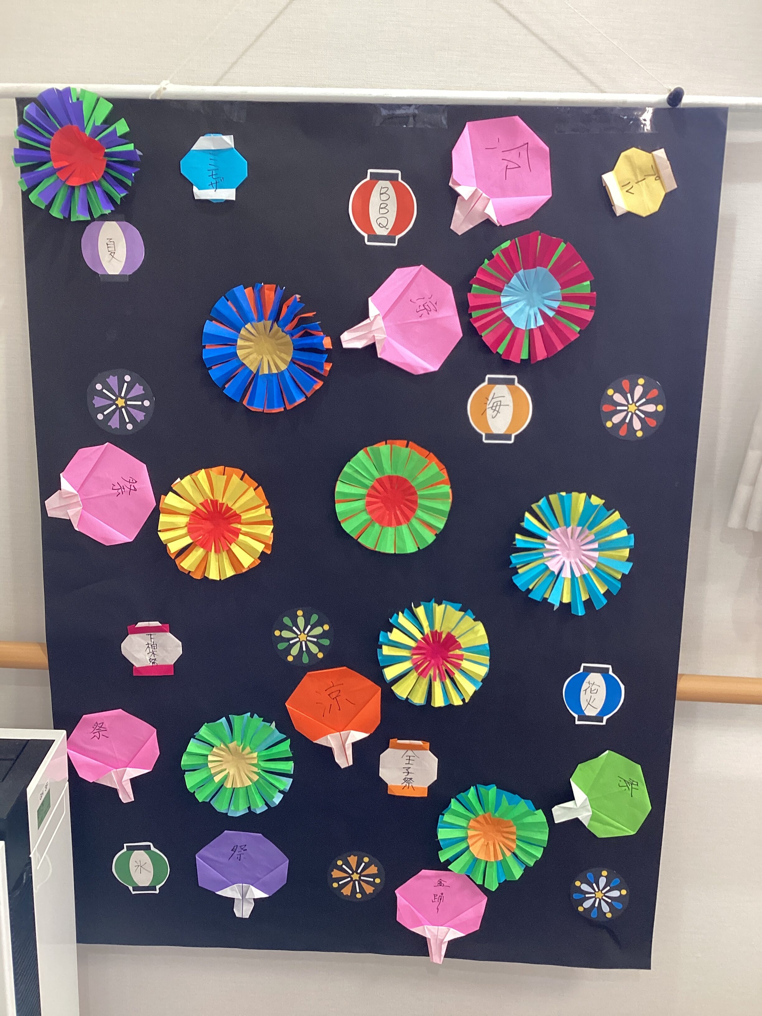 花火の壁画を作りました🎆