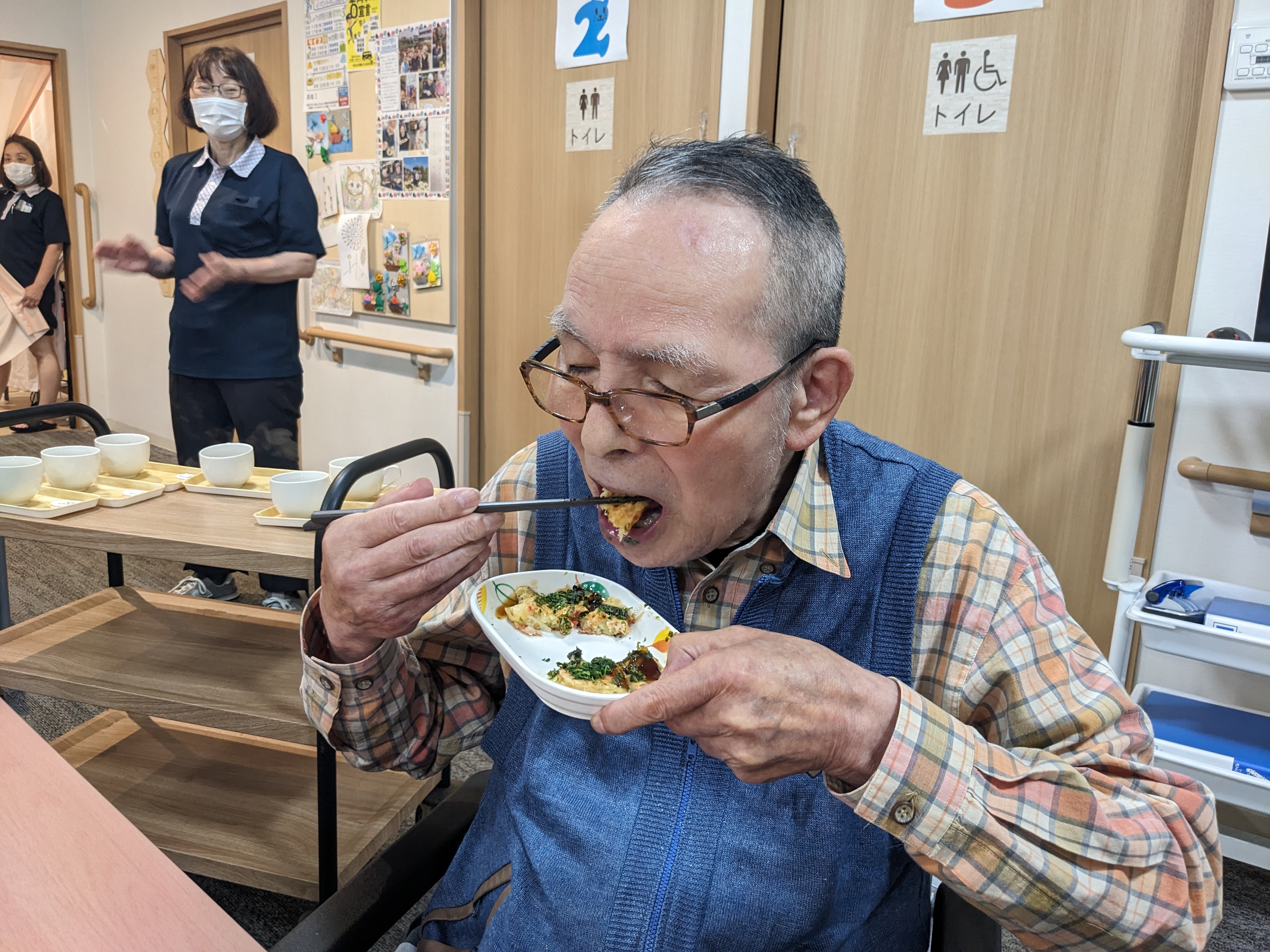 【葛飾奥戸】おやつレク お好み焼き（６月）