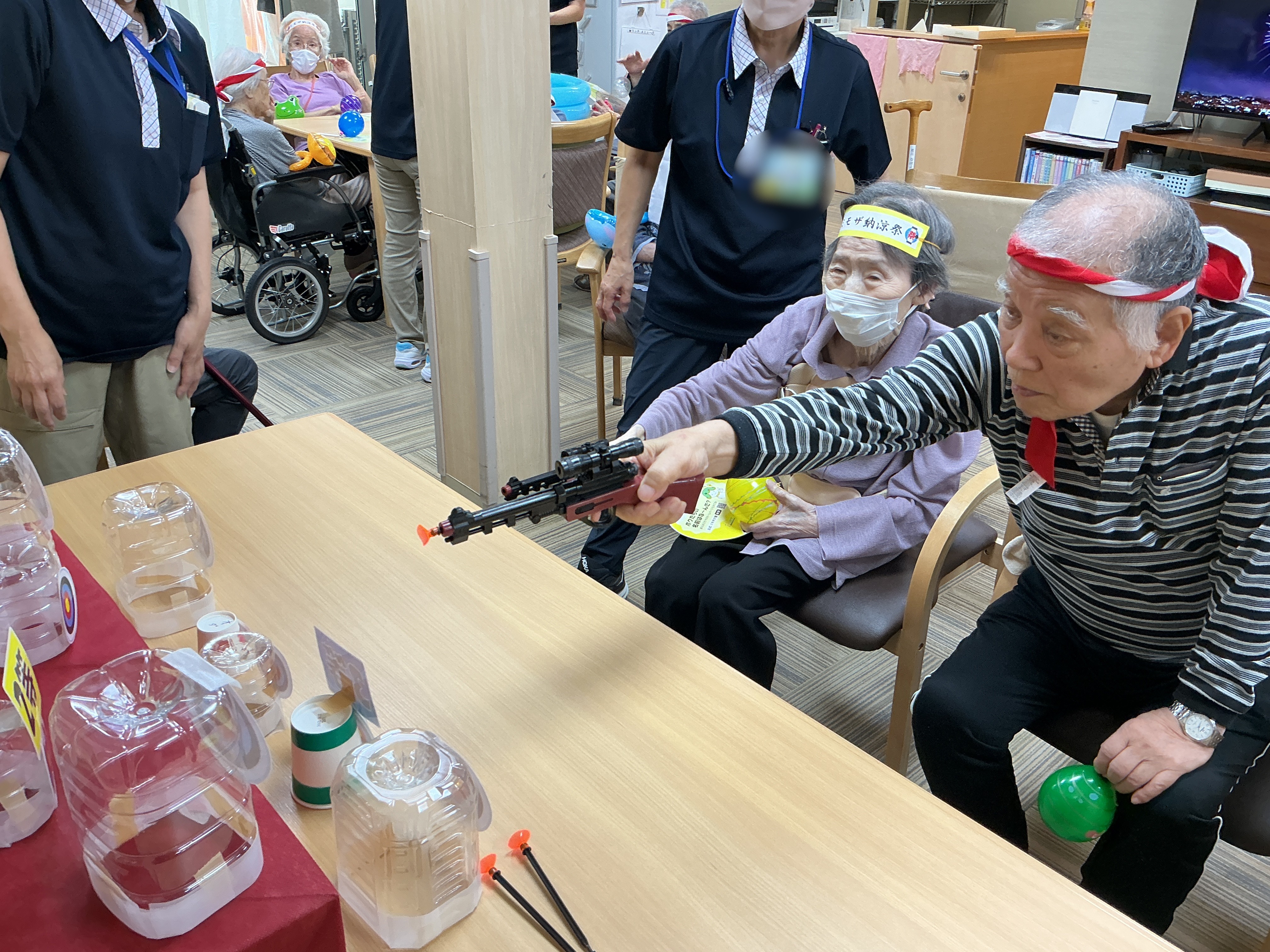 ミモザ川越清水の夏祭り②🔫