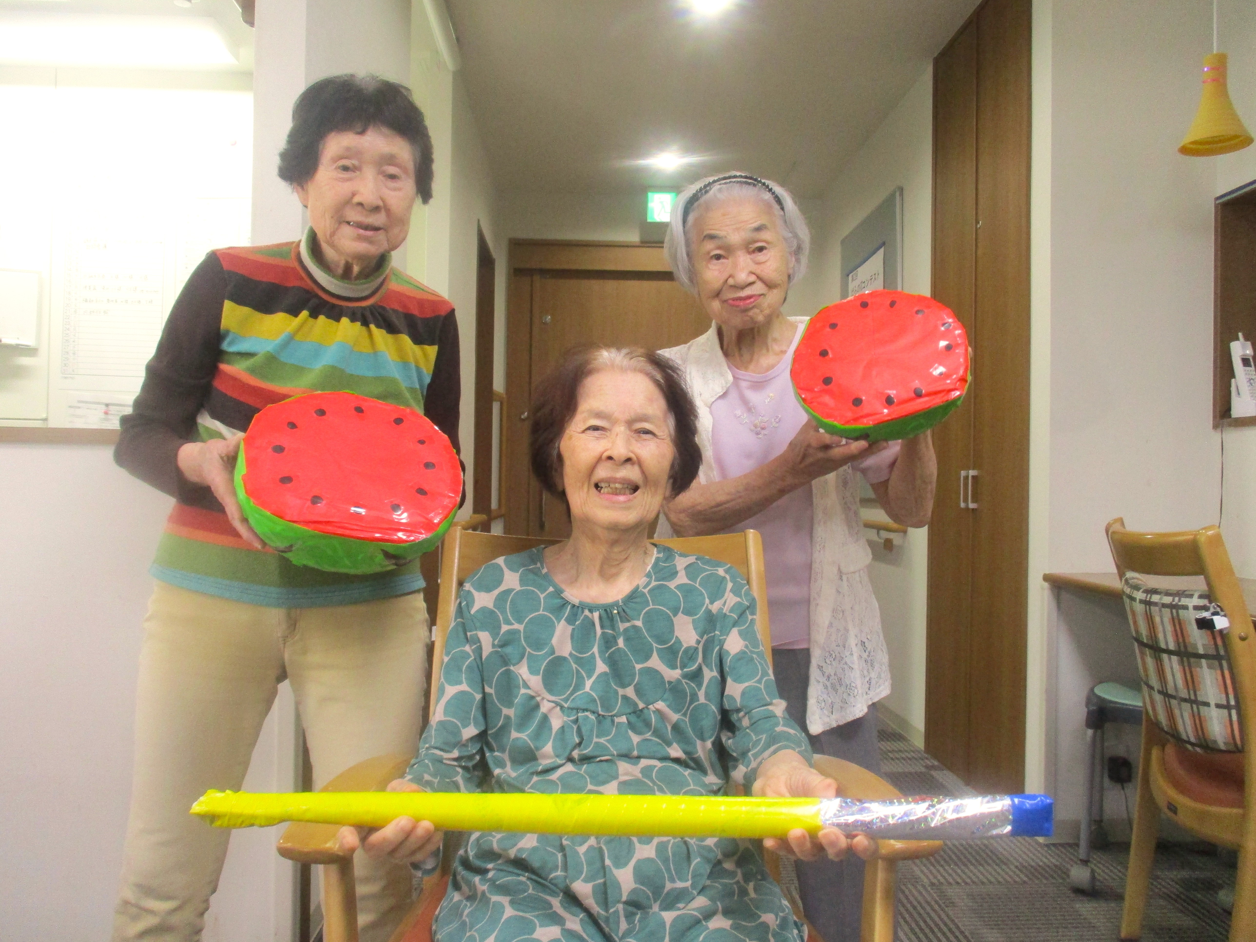 夏の風物詩♪スイカ割り大会🍉