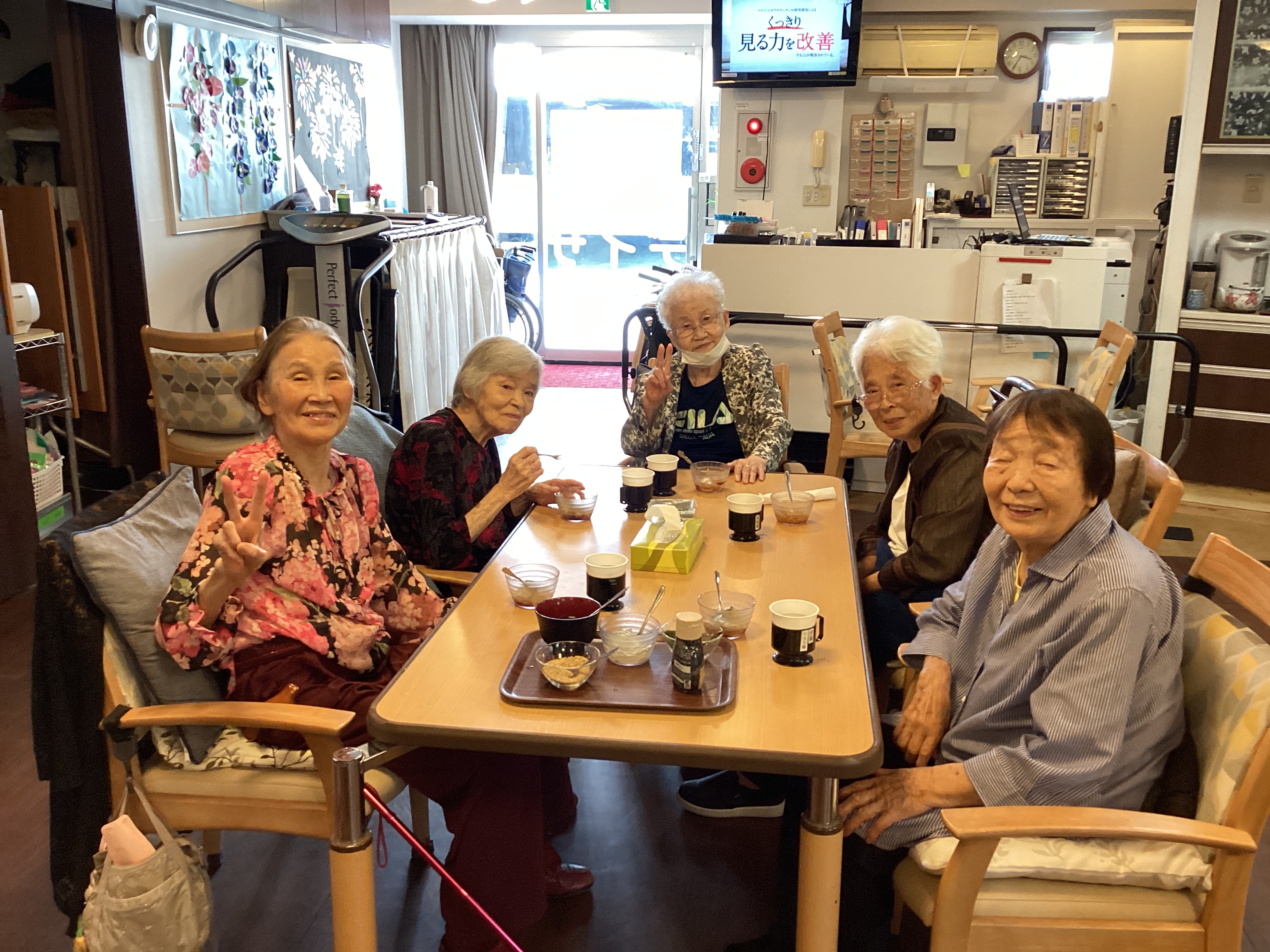 今日のおやつレクは心太