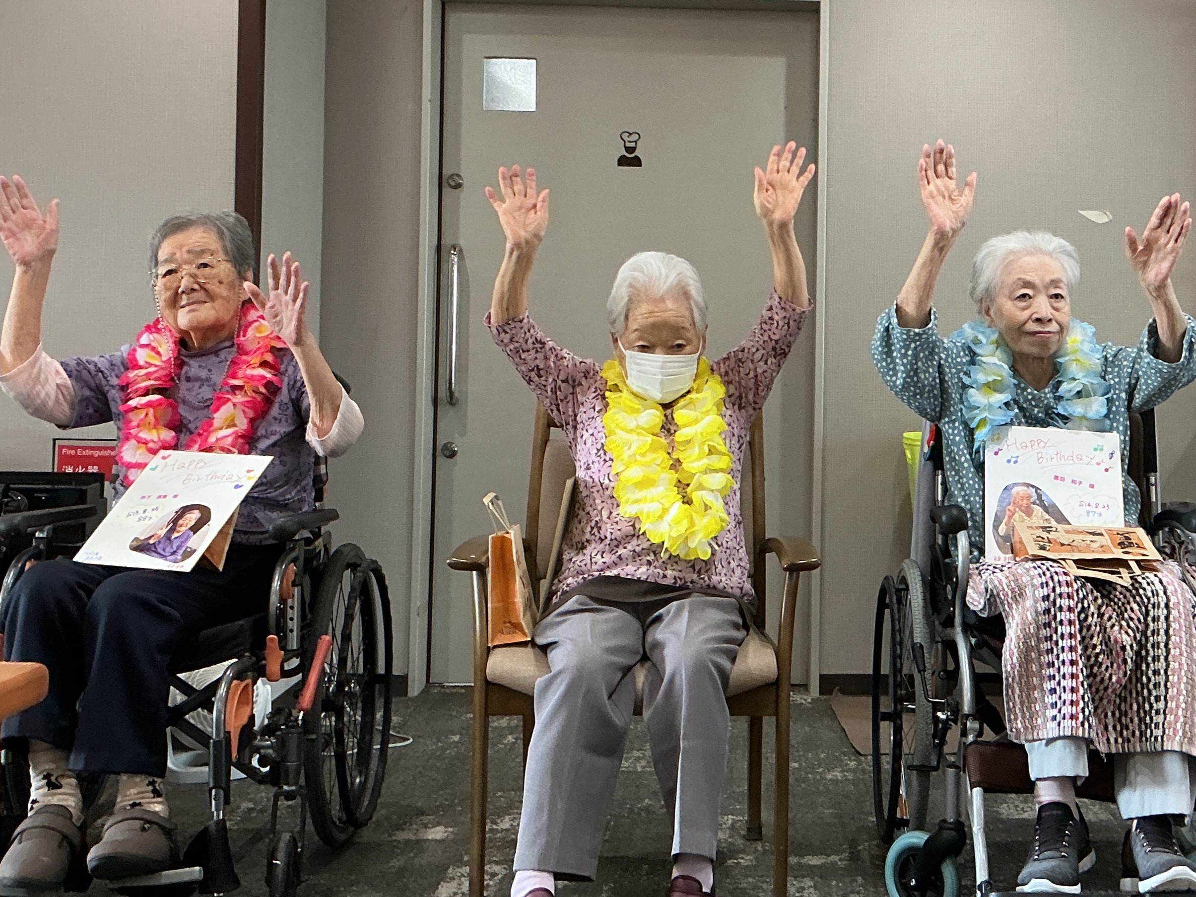 あおき苑８月誕生会(*^-^*)