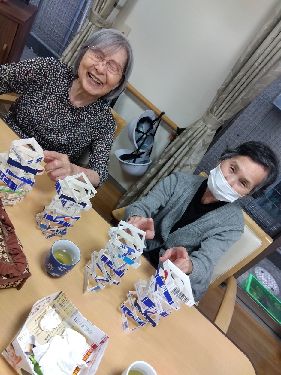 牛乳パック積み木